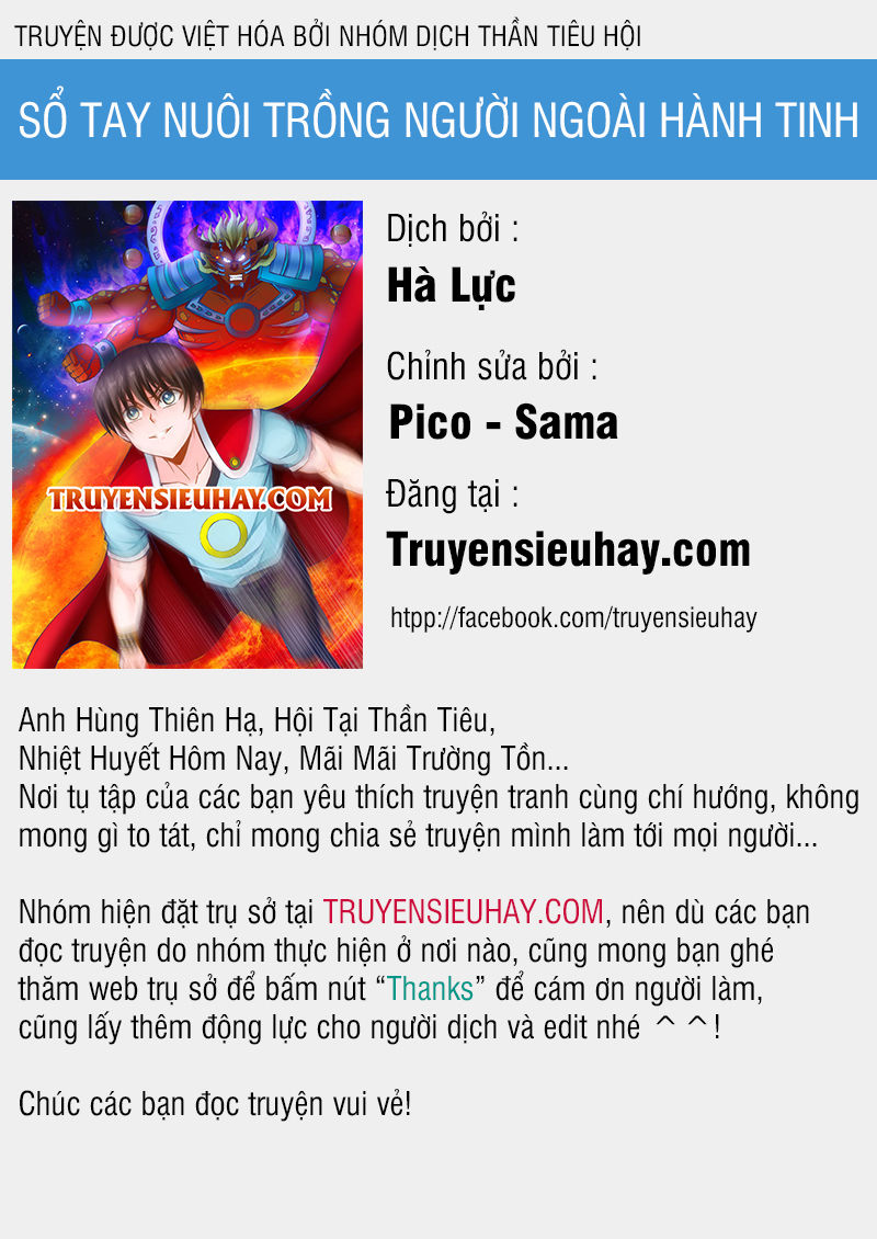 Sổ Tay Nuôi Trồng Người Ngoài Hành Tinh Chapter 10 - Next Chapter 11