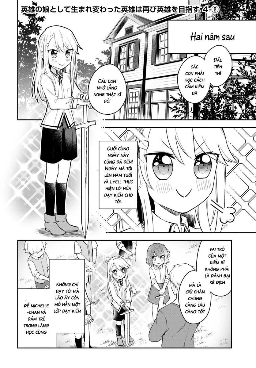 Eiyuu No Musume To Shite Umarekawatta Eiyuu Wa Futatabi Eiyuu O Mezasu Chapter 4.2 - Trang 2