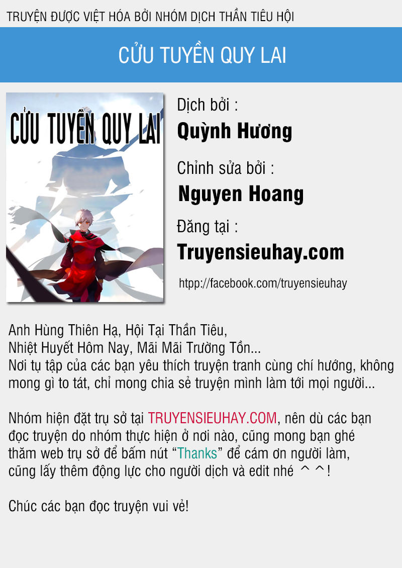 Cửu Tuyền Quy Lai Chapter 3 - Next Chapter 4