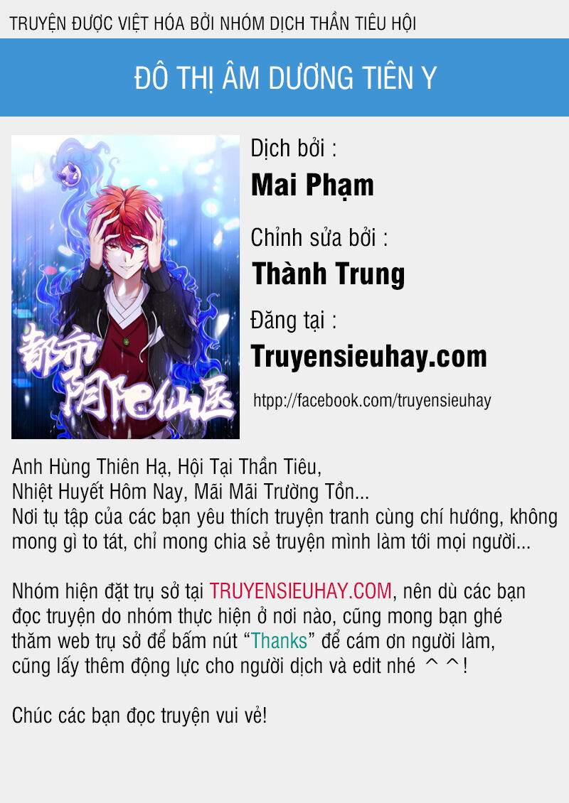 Đô Thị Âm Dương Tiên Y Chapter 11 - Next Chapter 12