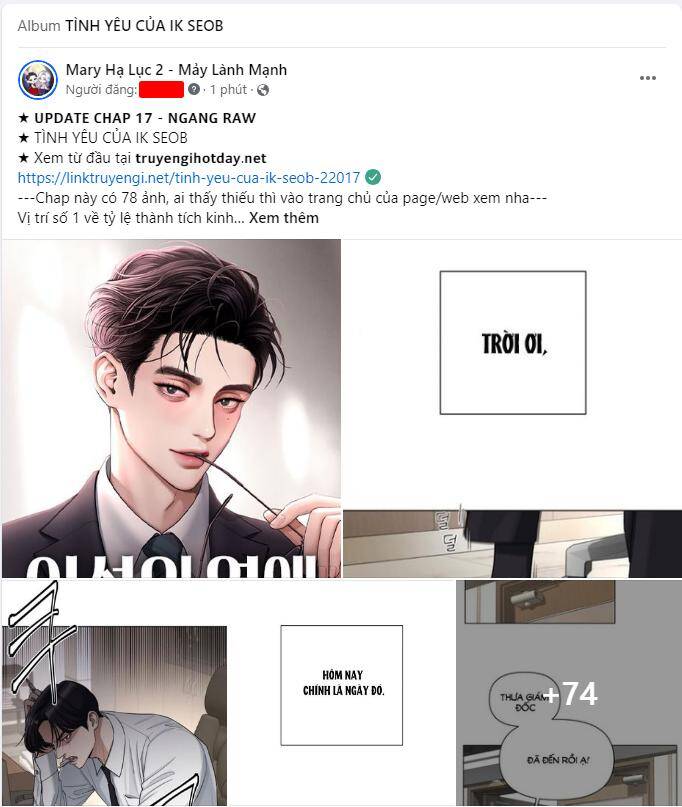 Tình Yêu Của Ik Seob Chapter 16.1 - Trang 2