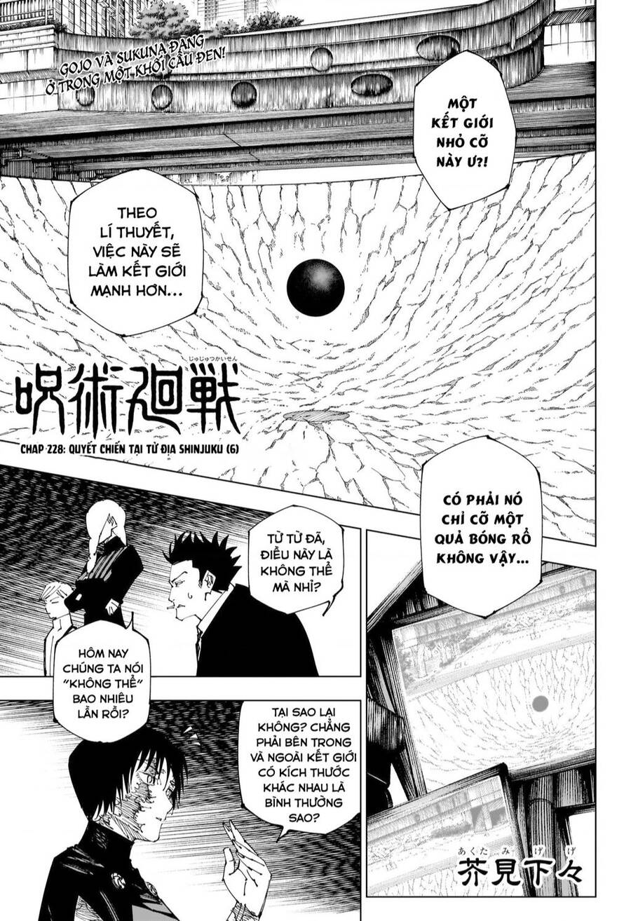 Jujutsu Kaisen - Chú Thuật Hồi Chiến Chapter 228 - Trang 2