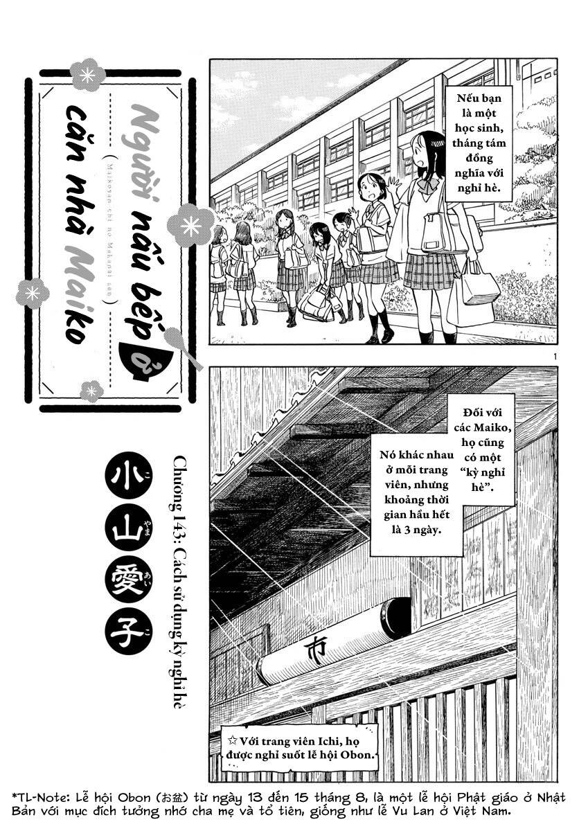 Maiko-San Chi No Makanai-San Chapter 143 - Next Chapter 144