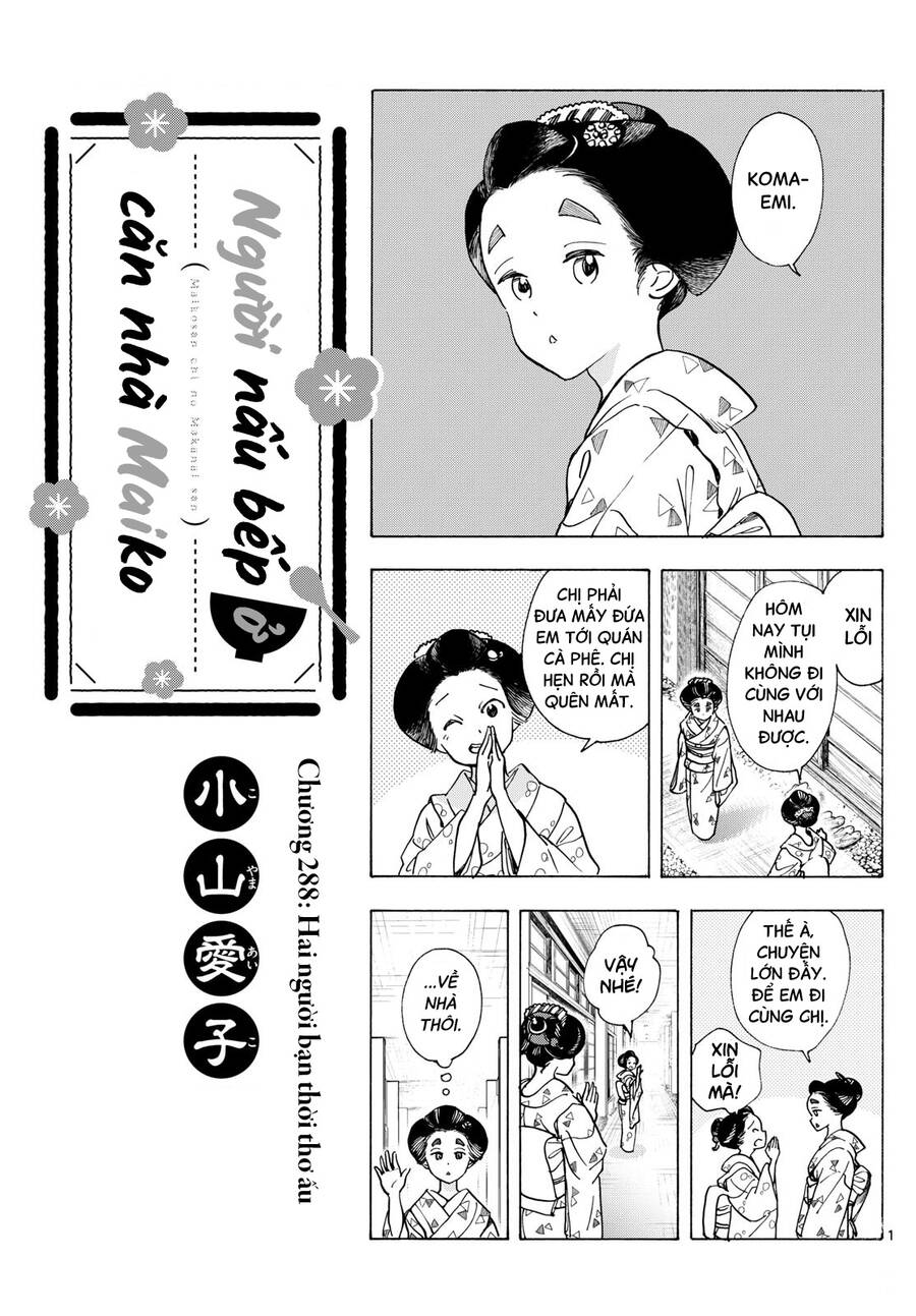 Maiko-San Chi No Makanai-San Chapter 288 - Next Chapter 289