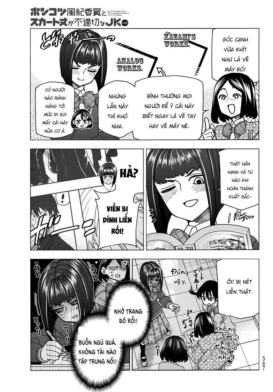 Ponkotsu Fuukiin To Skirt Take Ga Futekisetsu Na Jk No Hanashi Chapter 71.5 - Trang 2