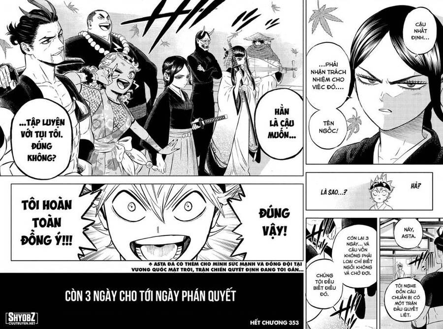 Black Clover - Thế Giới Phép Thuật Chapter 353 - Next Chapter 354