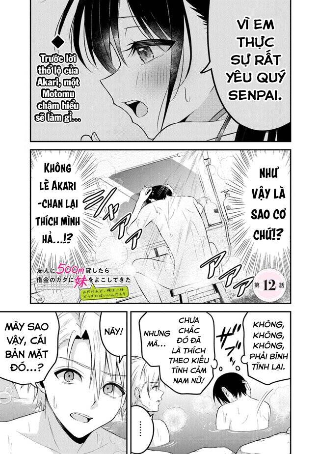 yuujin ni 500 yen kashitara shakkin no kata ni imouto wo yokoshitekita no dakeredo, ore wa ittai dou Chapter 12 - Next Chapter 13