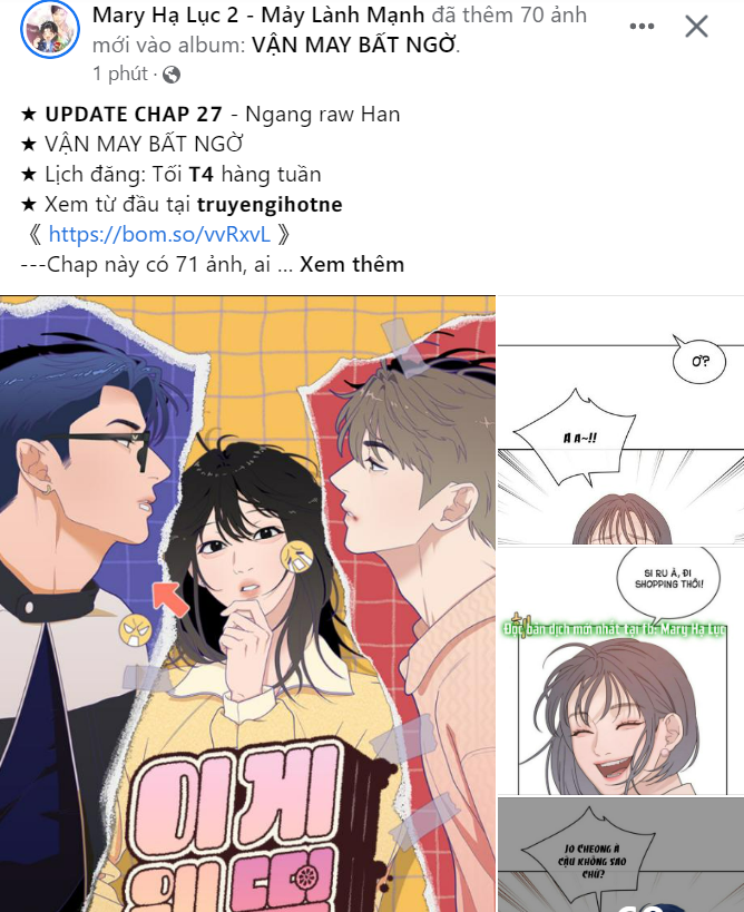 VẬN MAY BẤT NGỜ Chapter 27.2 - Trang 2