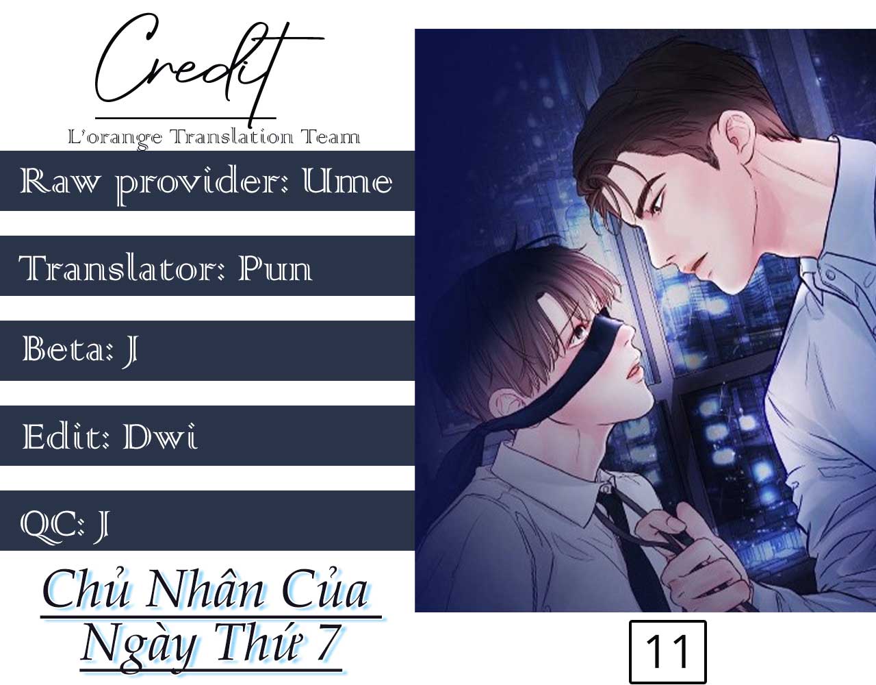 Chủ Nhân Của Ngày Thứ 7 Chapter 11 - Next Chapter 12