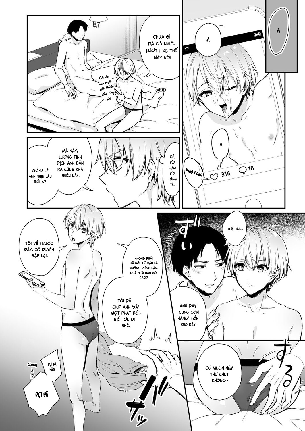 Hương Vị Tình Yêu Của Gã Cuồng Bắn Tinh & Anh Chàng Siêu Sung Chapter Oneshot H+++ - Next 