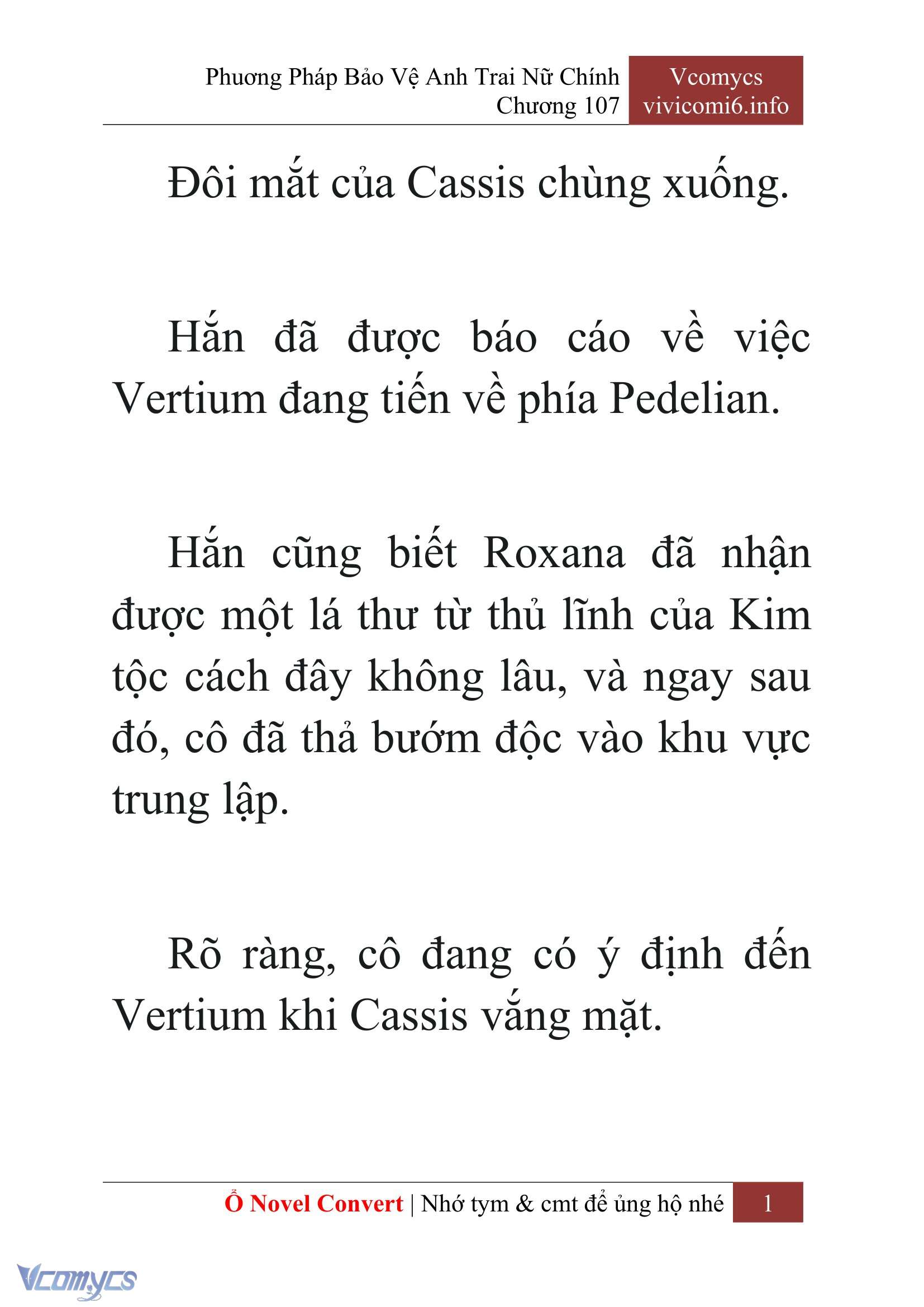[Novel] Phương Pháp Bảo Vệ Anh Trai Nữ Chính Chap 107 - Trang 2