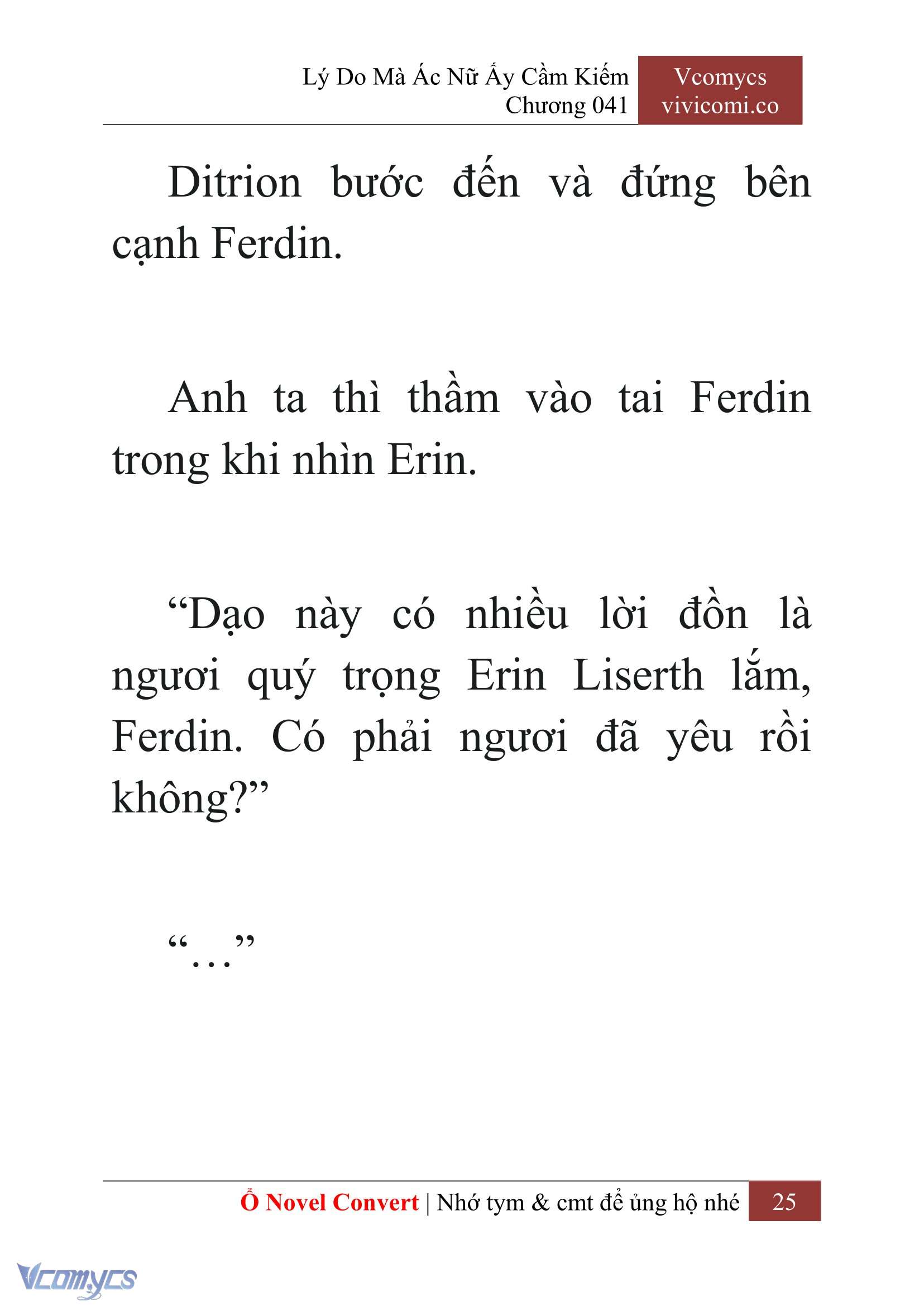 [Novel] Lý Do Mà Ác Nữ Ấy Cầm Kiếm Chap 41 - Next Chap 42