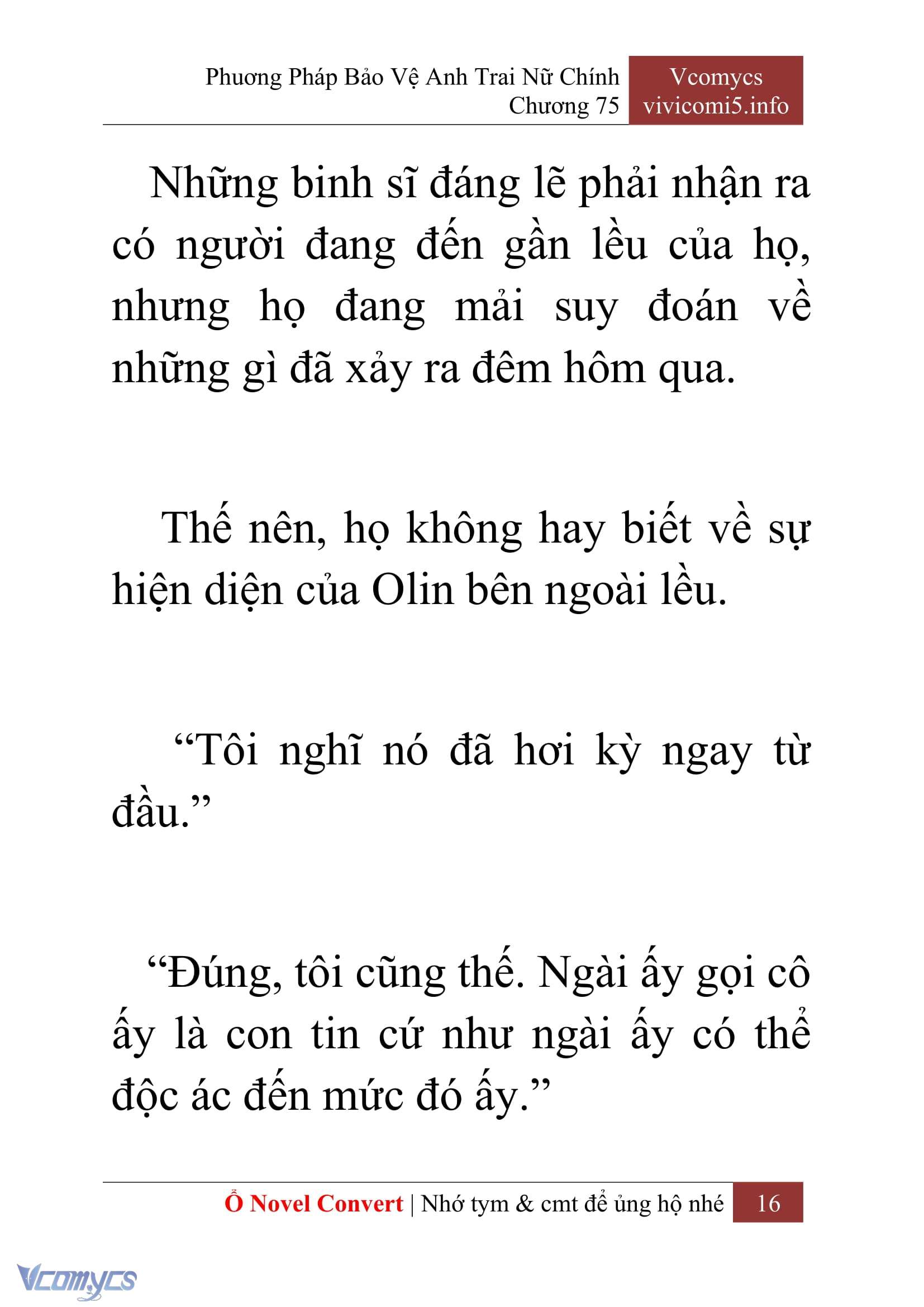 [Novel] Phương Pháp Bảo Vệ Anh Trai Nữ Chính Chap 75 - Trang 2