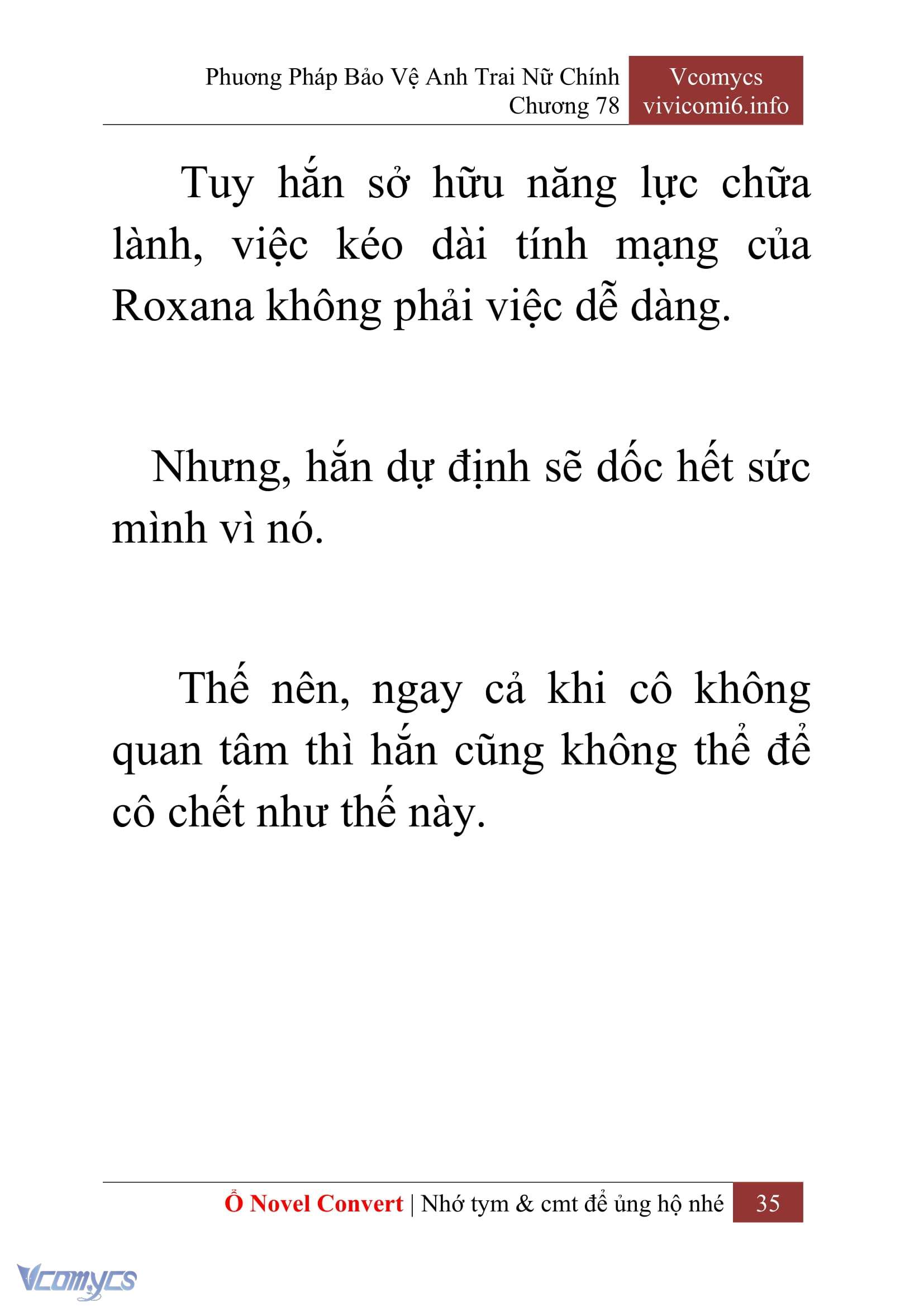 [Novel] Phương Pháp Bảo Vệ Anh Trai Nữ Chính Chap 78 - Trang 2