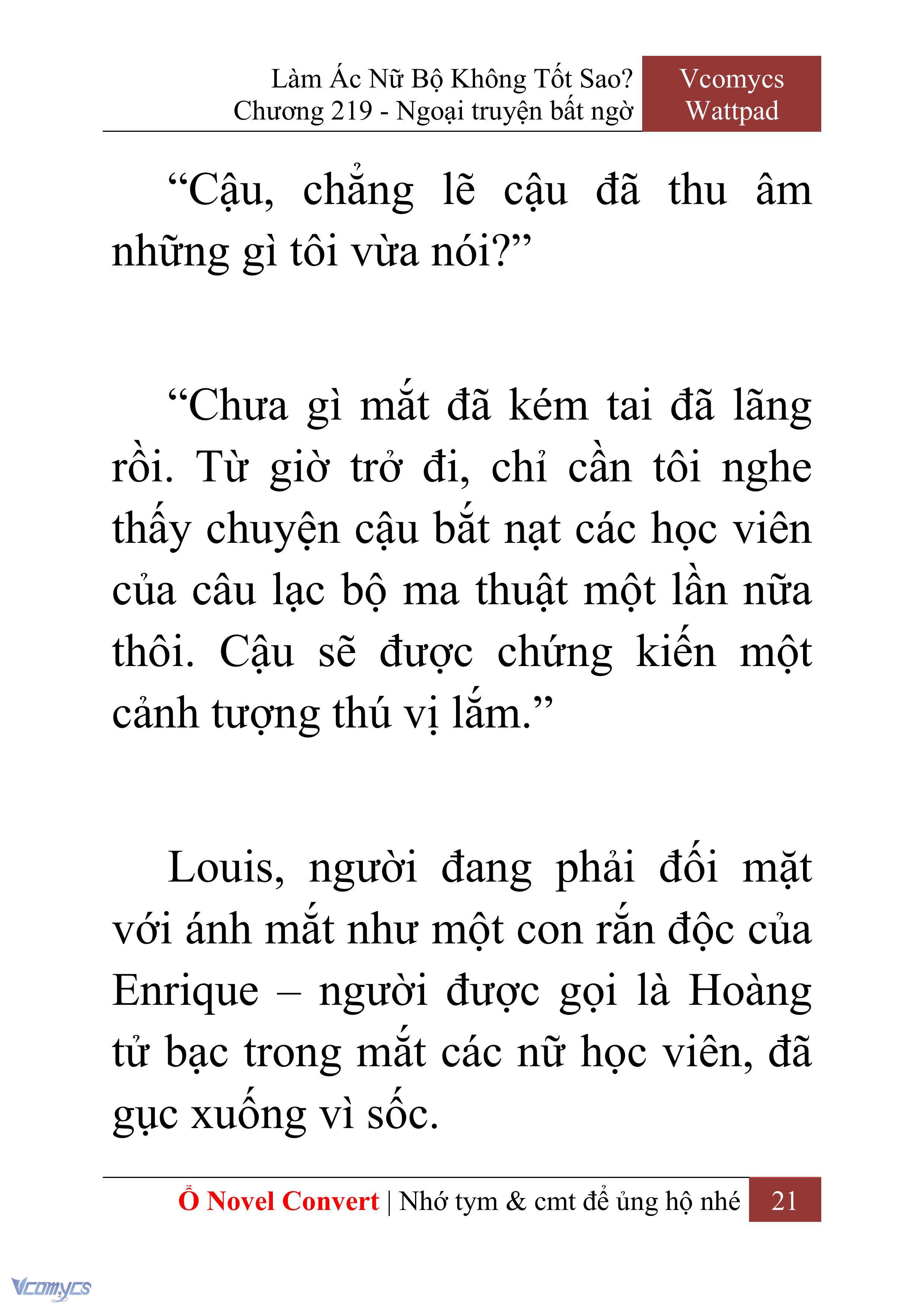 [Novel] Làm Ác Nữ Bộ Không Tốt Sao? Chap 219 - Trang 2