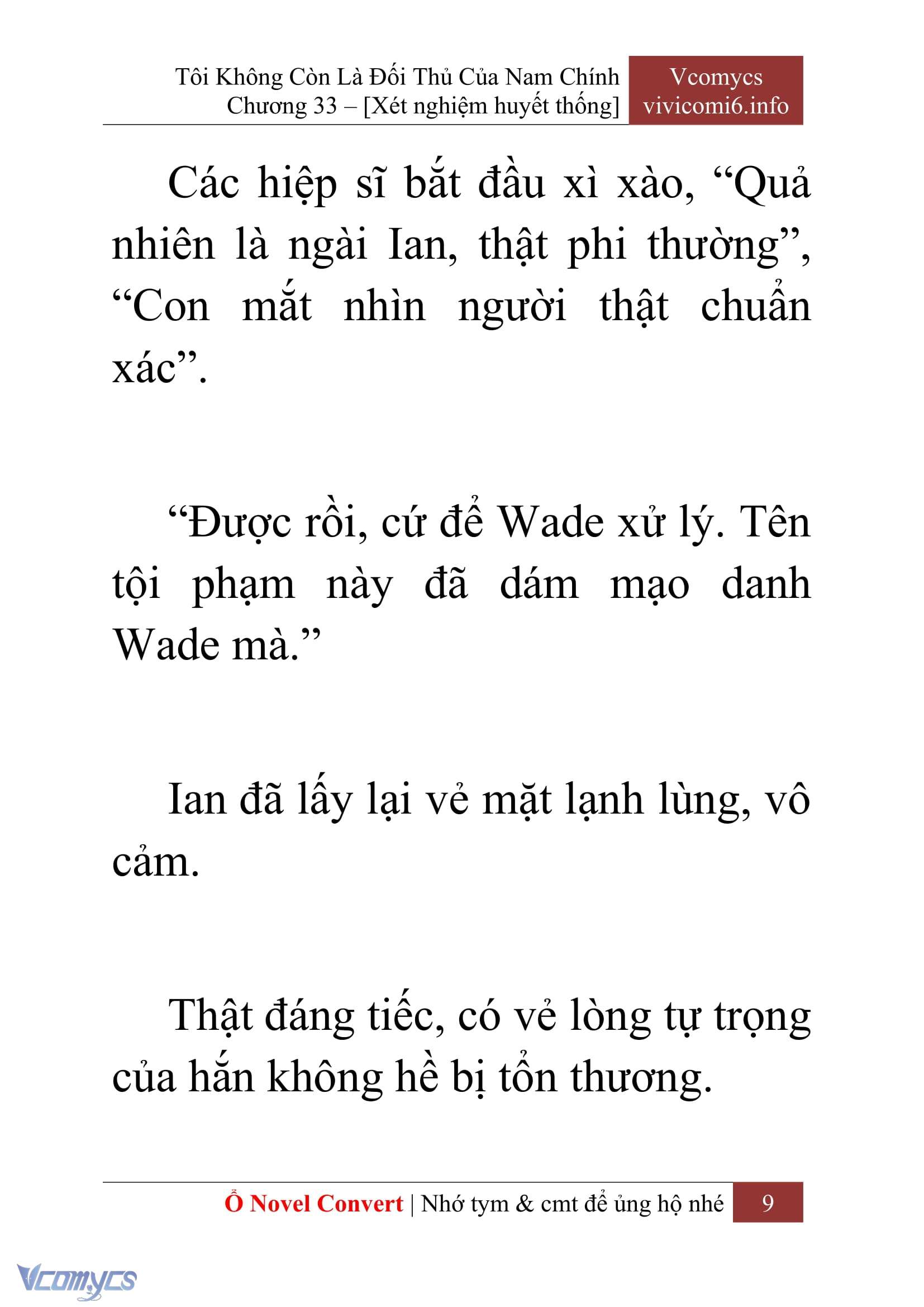 [Novel] Tôi Không Còn Là Đối Thủ Của Nam Chính Chap 33 - Trang 2