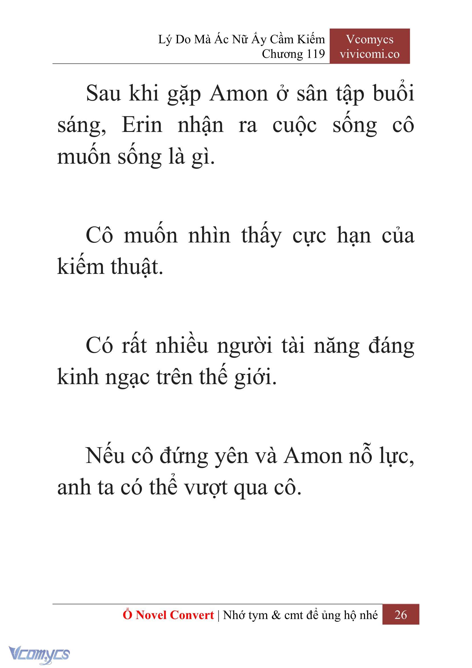 [Novel] Lý Do Mà Ác Nữ Ấy Cầm Kiếm Chap 119 - Trang 2