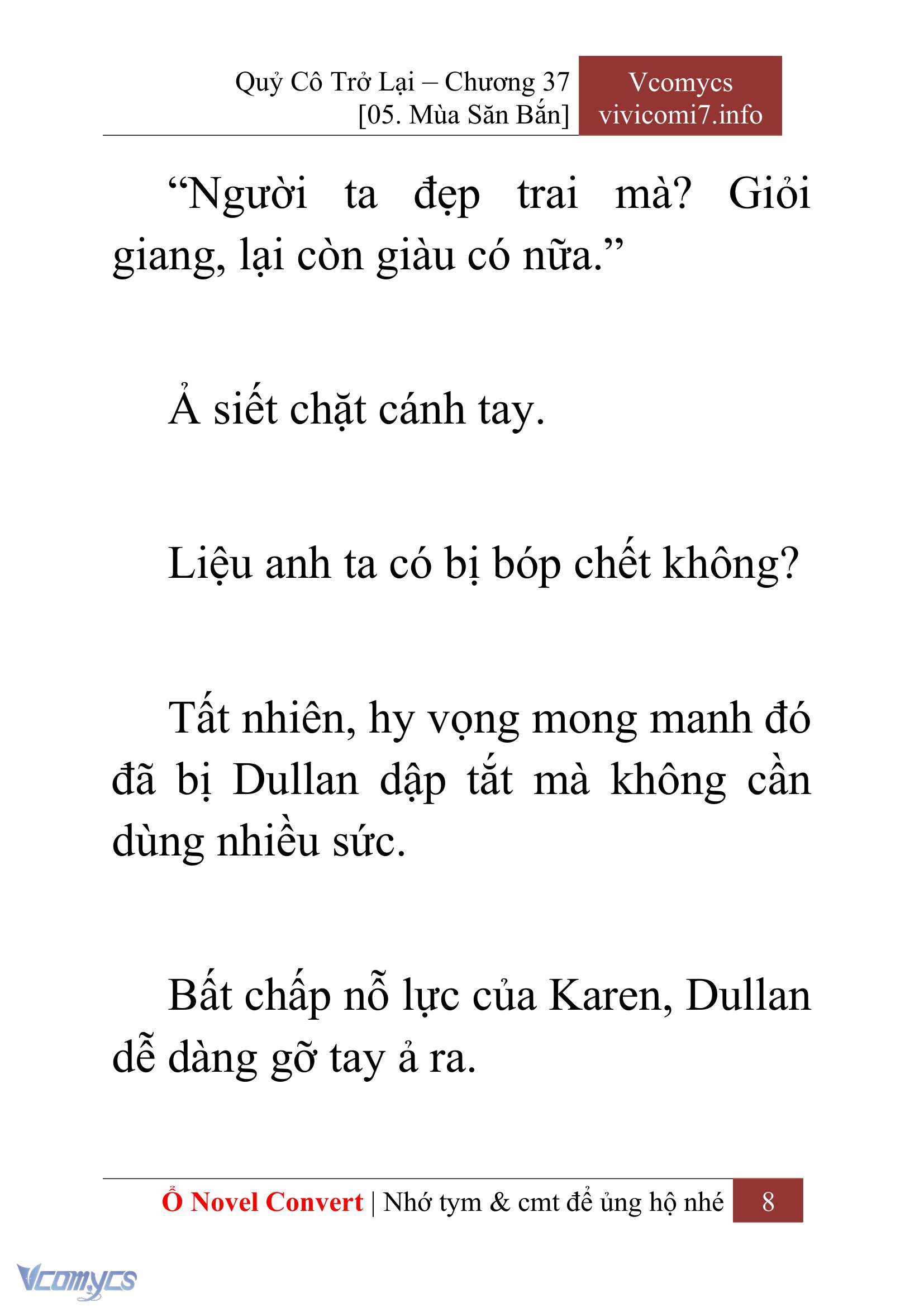 [Novel] Quý Cô Trở Lại Chap 37 - Trang 2