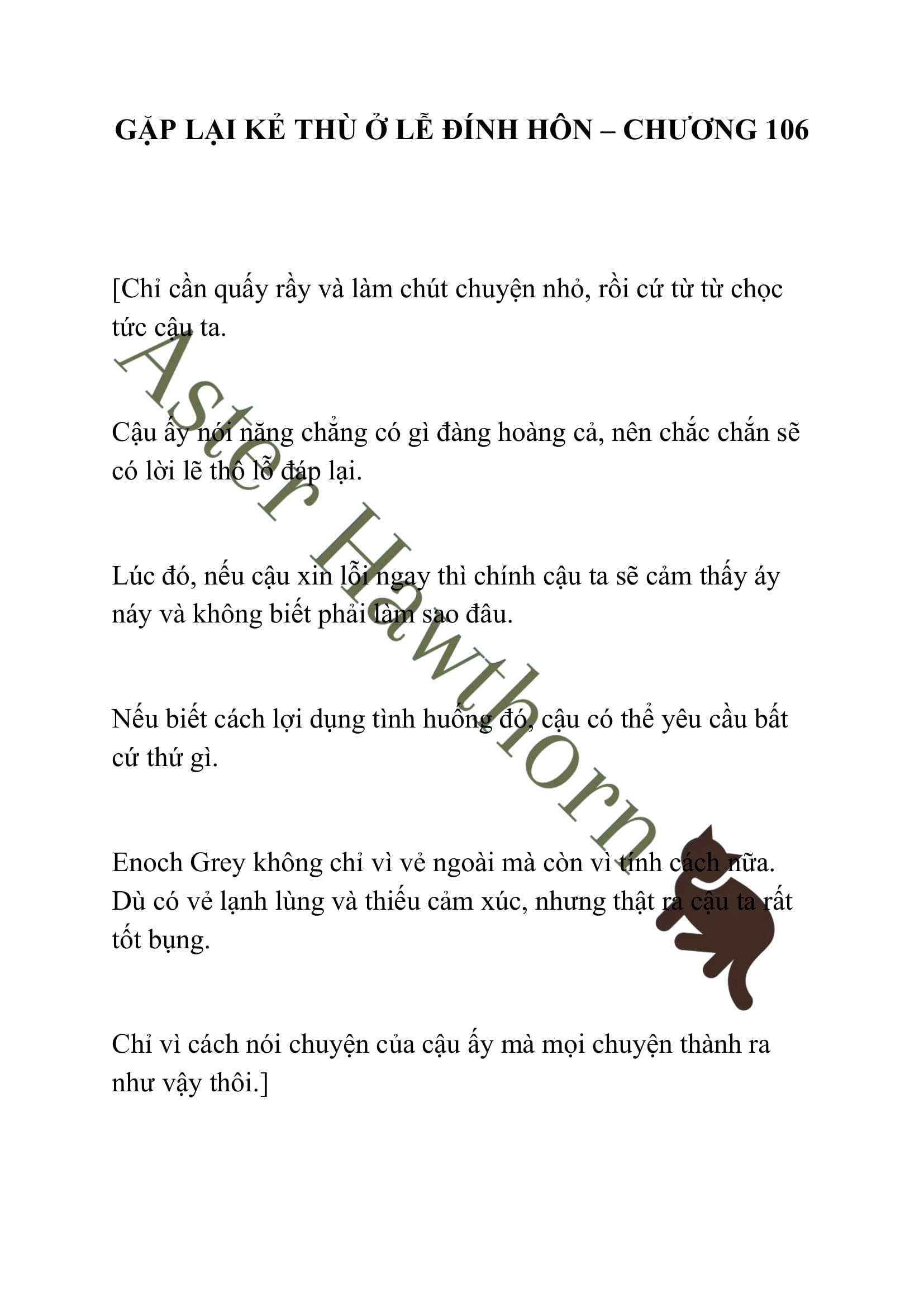 [NOVEL] Gặp Lại Kẻ Thù Ở Lễ Đính Hôn Chap 106 - Trang 2