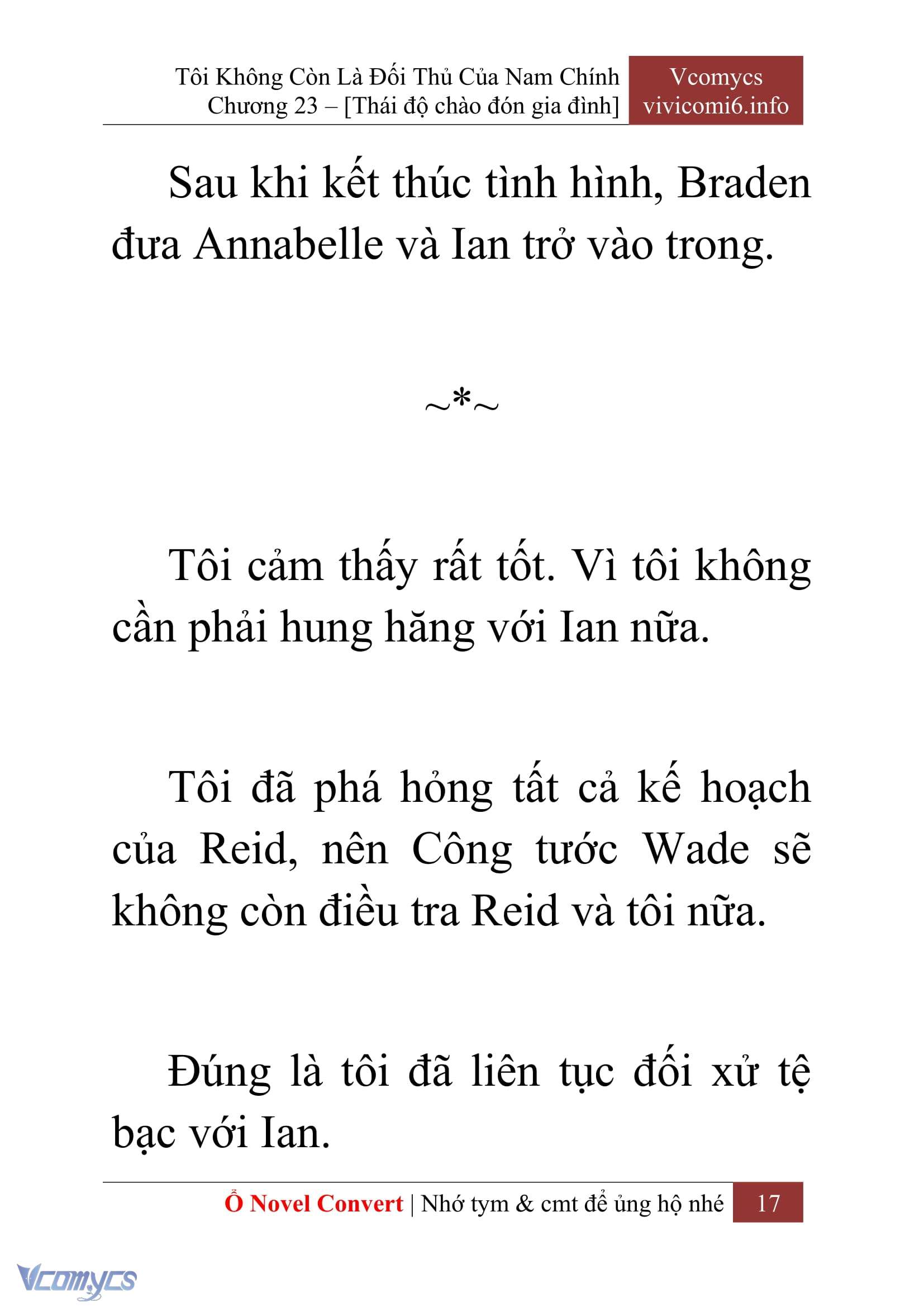 [Novel] Tôi Không Còn Là Đối Thủ Của Nam Chính Chap 23 - Trang 2