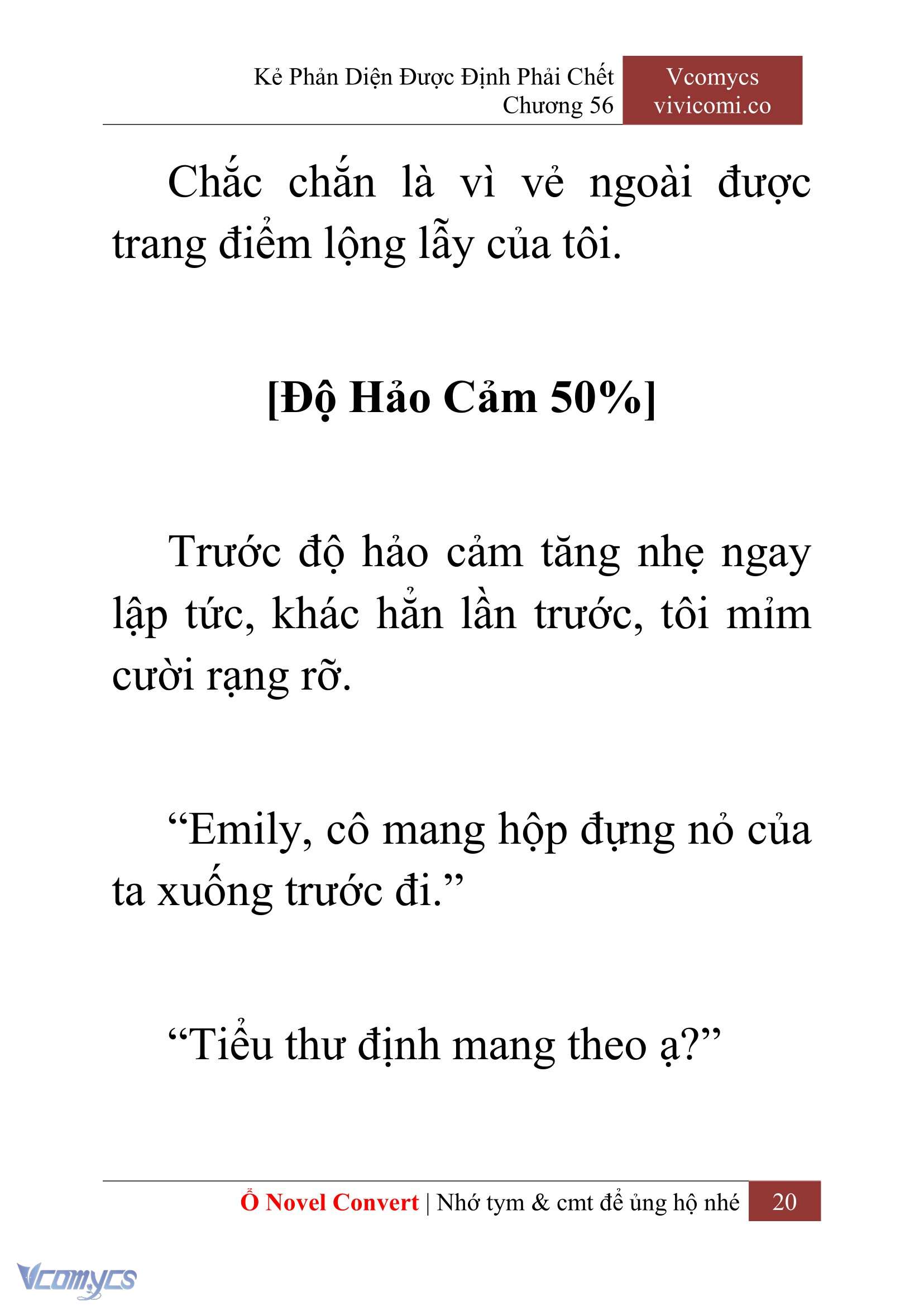 [Novel] Kẻ Phản Diện Được Định Phải Chết Chap 56 - Trang 2