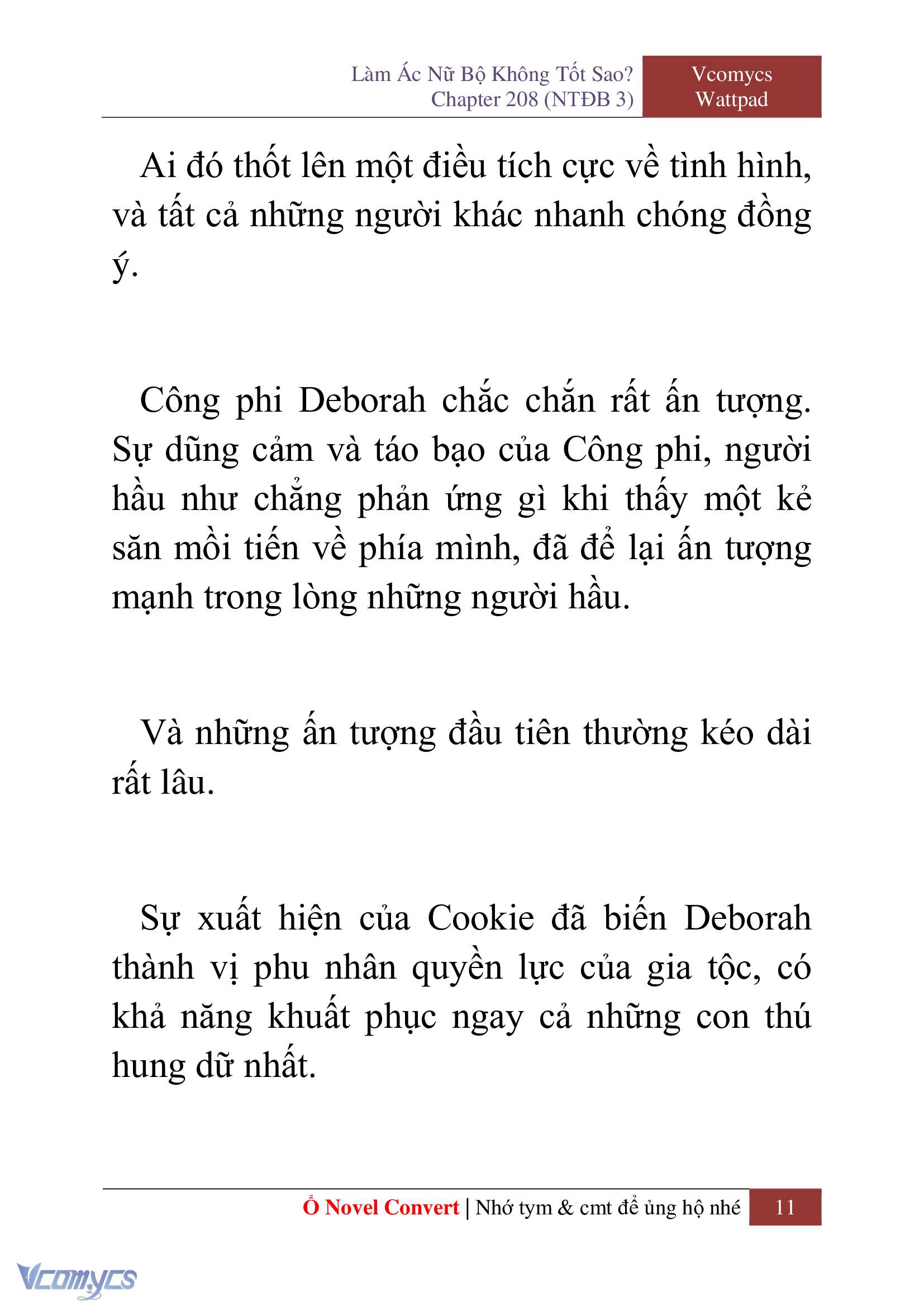[Novel] Làm Ác Nữ Bộ Không Tốt Sao? Chap 208 - Trang 2