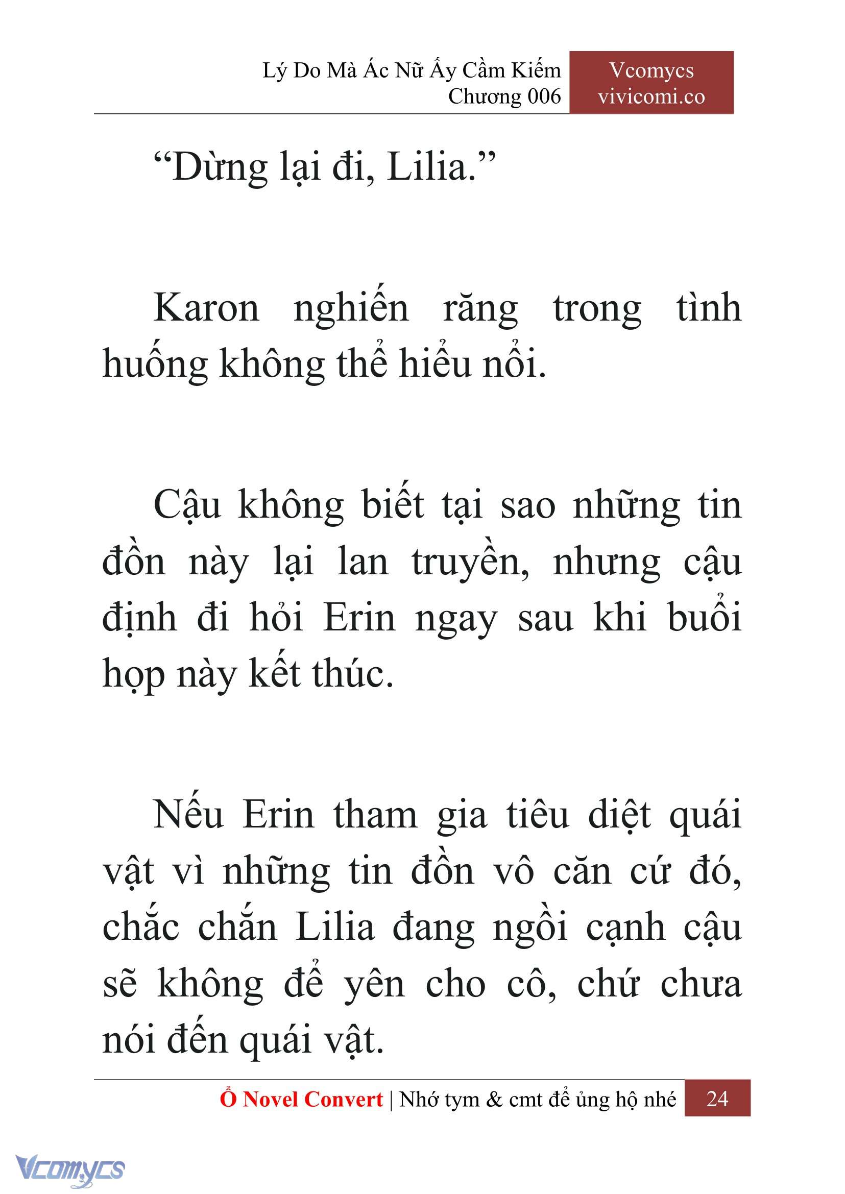[Novel] Lý Do Mà Ác Nữ Ấy Cầm Kiếm Chap 6 - Trang 2