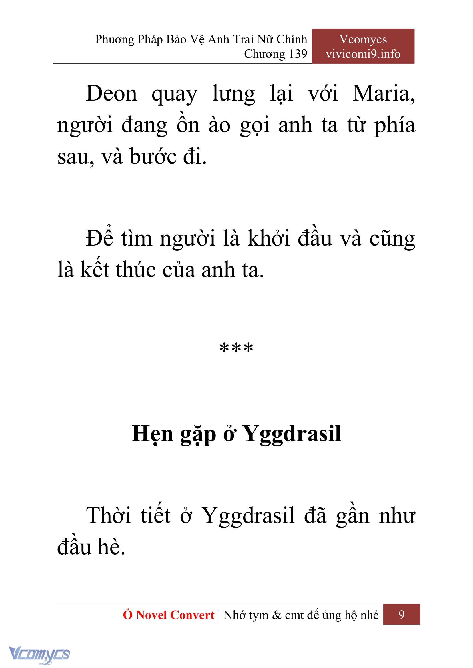 [Novel] Phương Pháp Bảo Vệ Anh Trai Nữ Chính Chap 139 - Trang 2