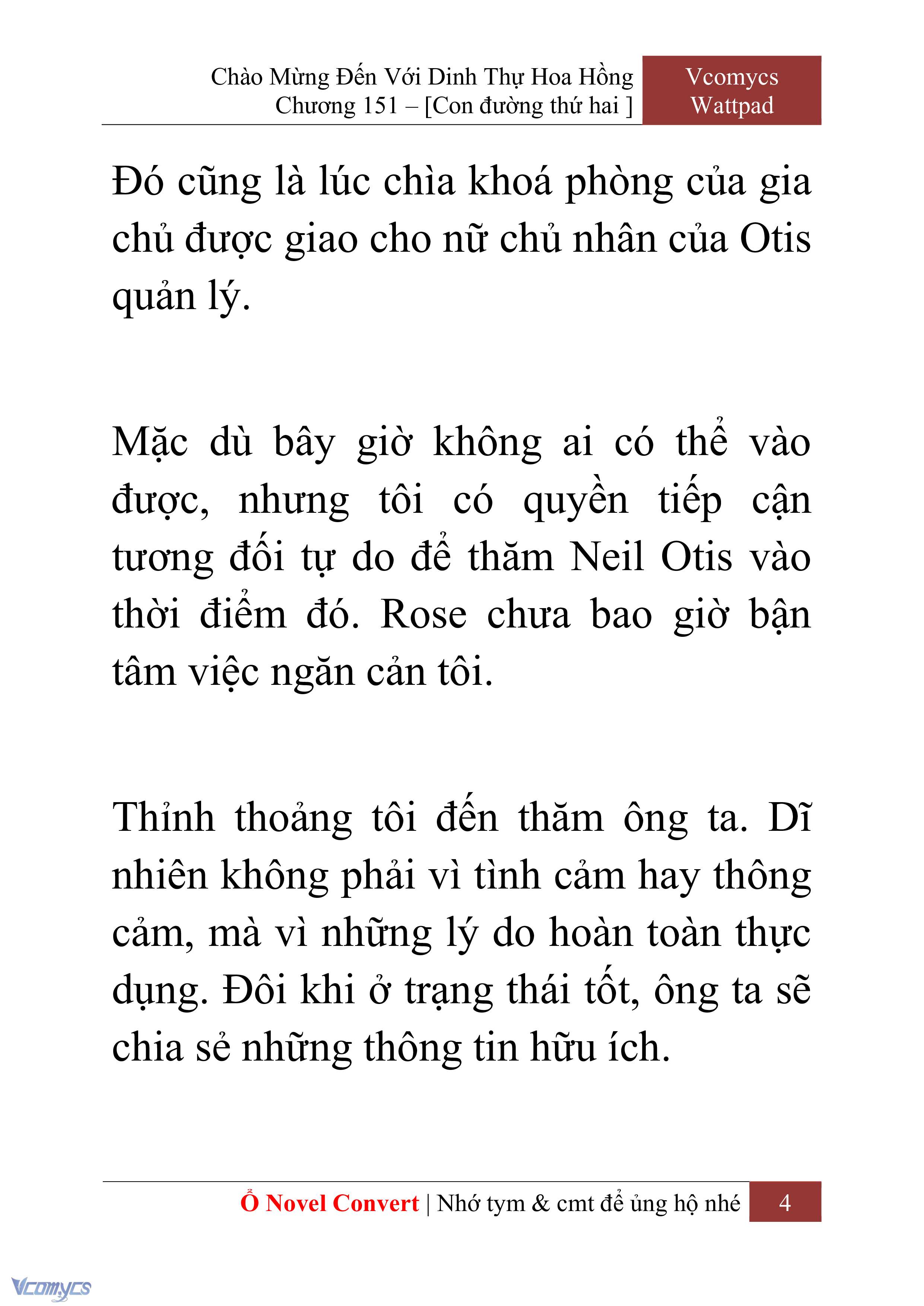 [Novel] Chào Mừng Đến Với Dinh Thự Hoa Hồng Chap 151 - Next Chap 152