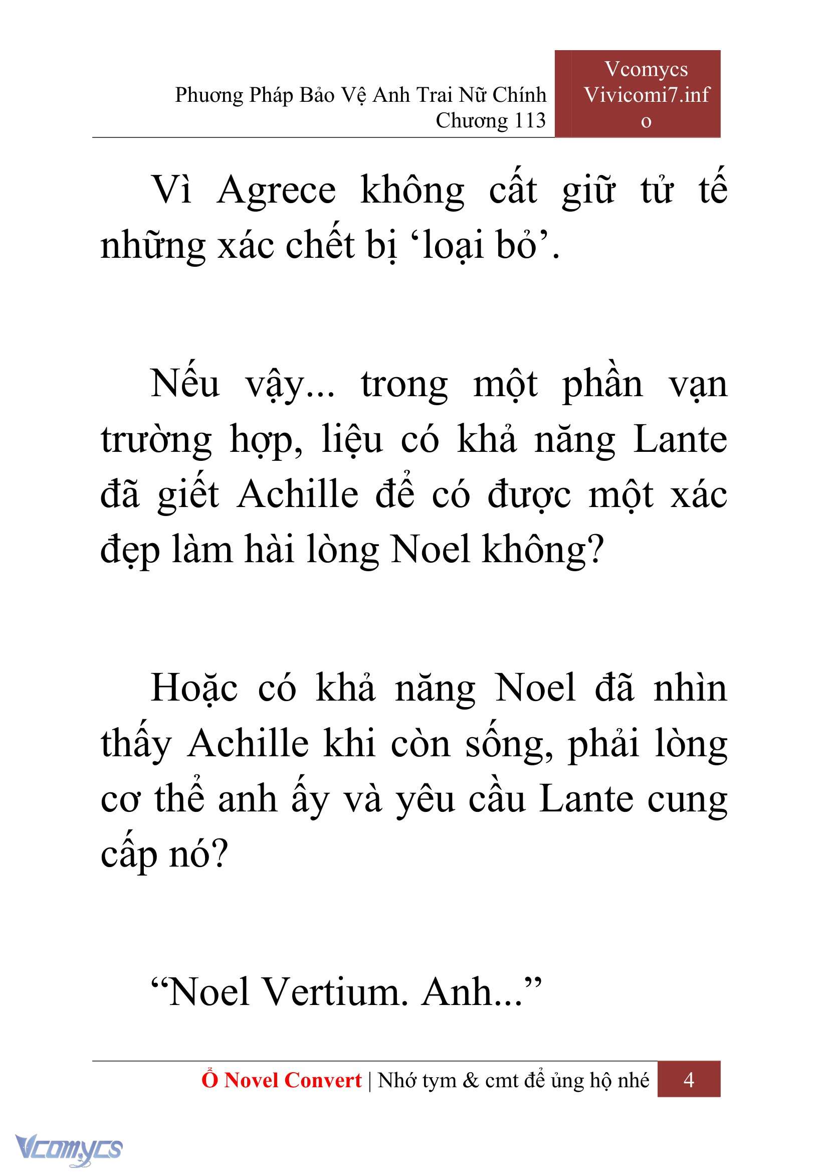 [Novel] Phương Pháp Bảo Vệ Anh Trai Nữ Chính Chap 113 - Trang 2