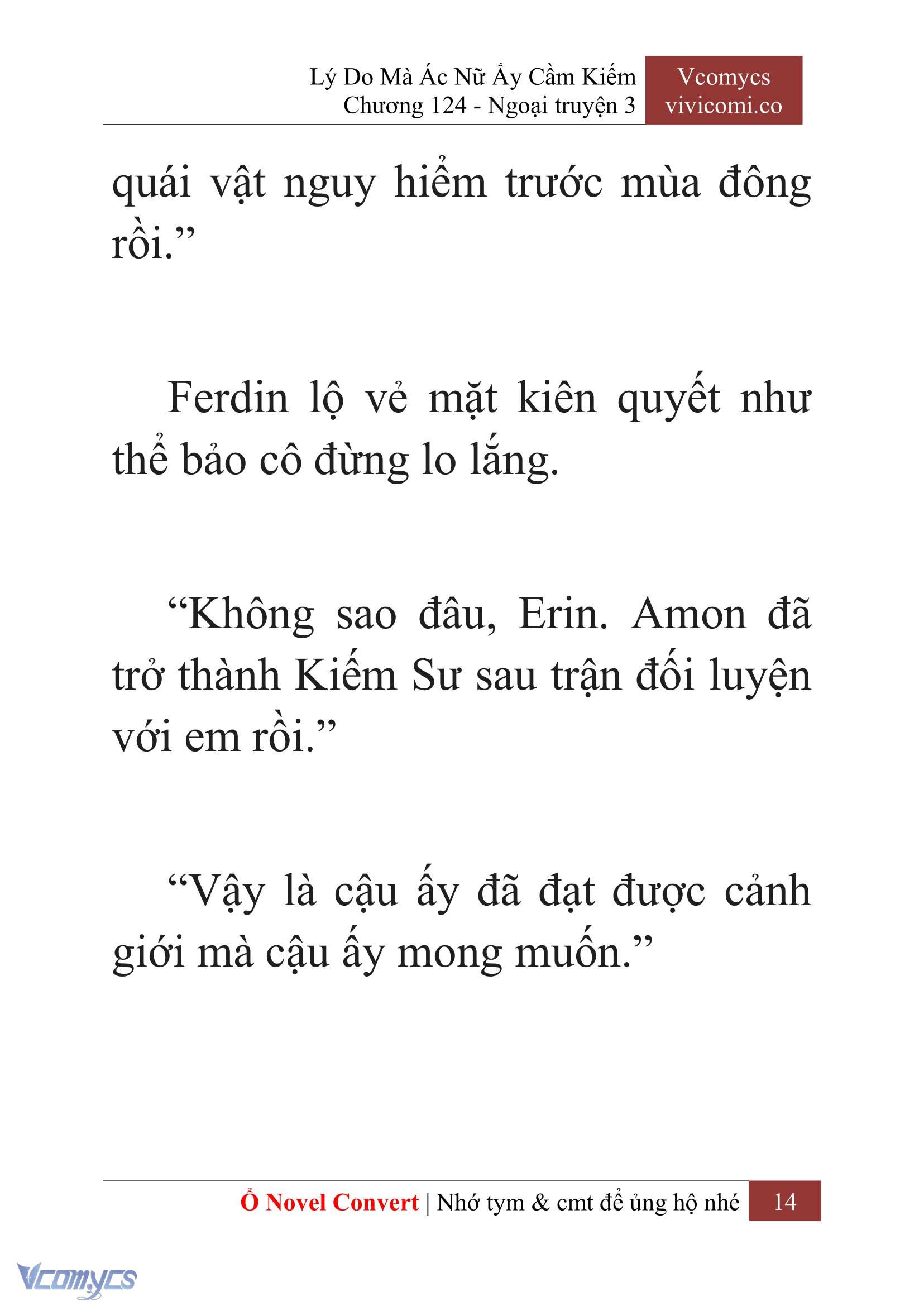 [Novel] Lý Do Mà Ác Nữ Ấy Cầm Kiếm Chap 124 - Trang 2