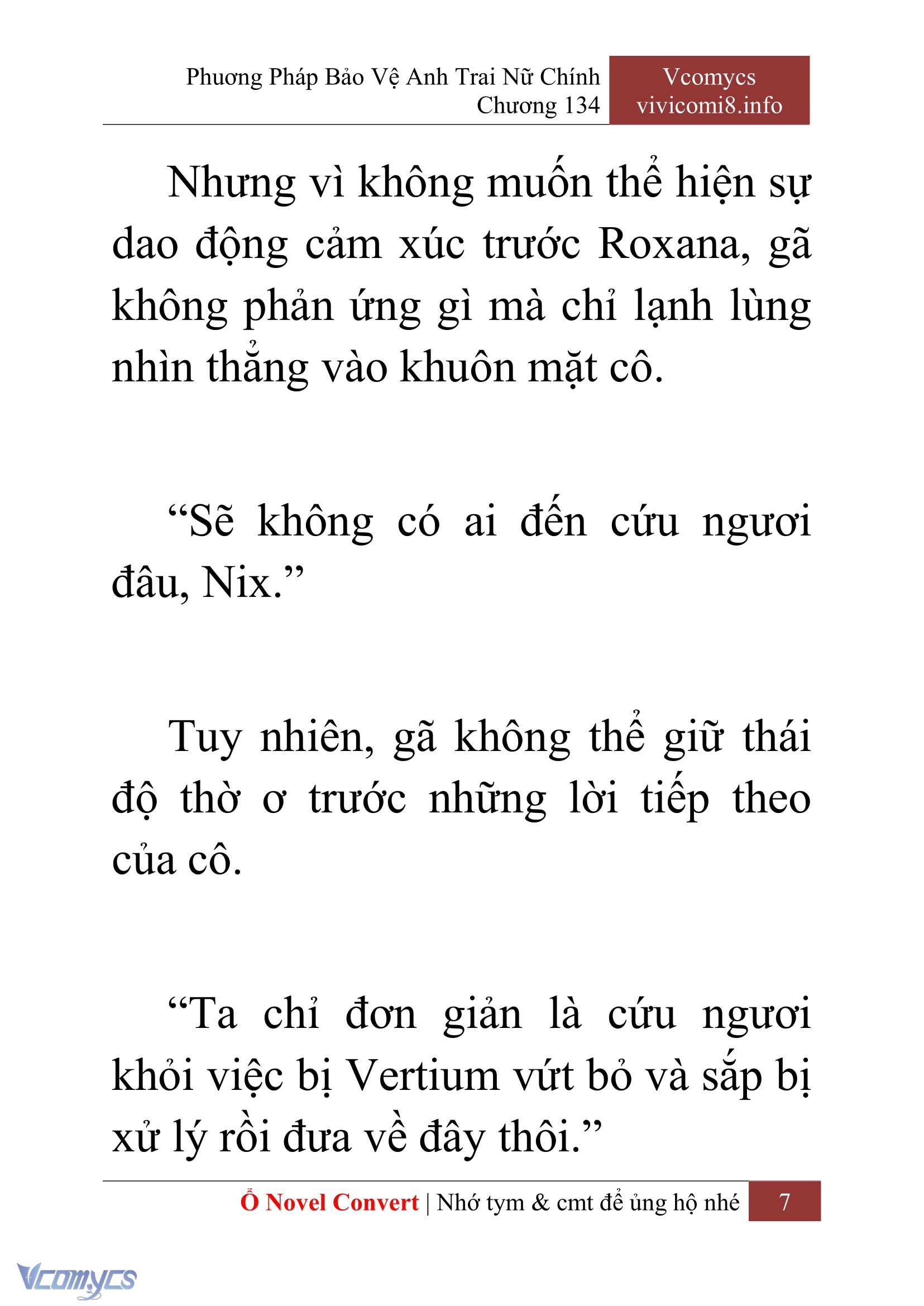 [Novel] Phương Pháp Bảo Vệ Anh Trai Nữ Chính Chap 134 - Trang 2