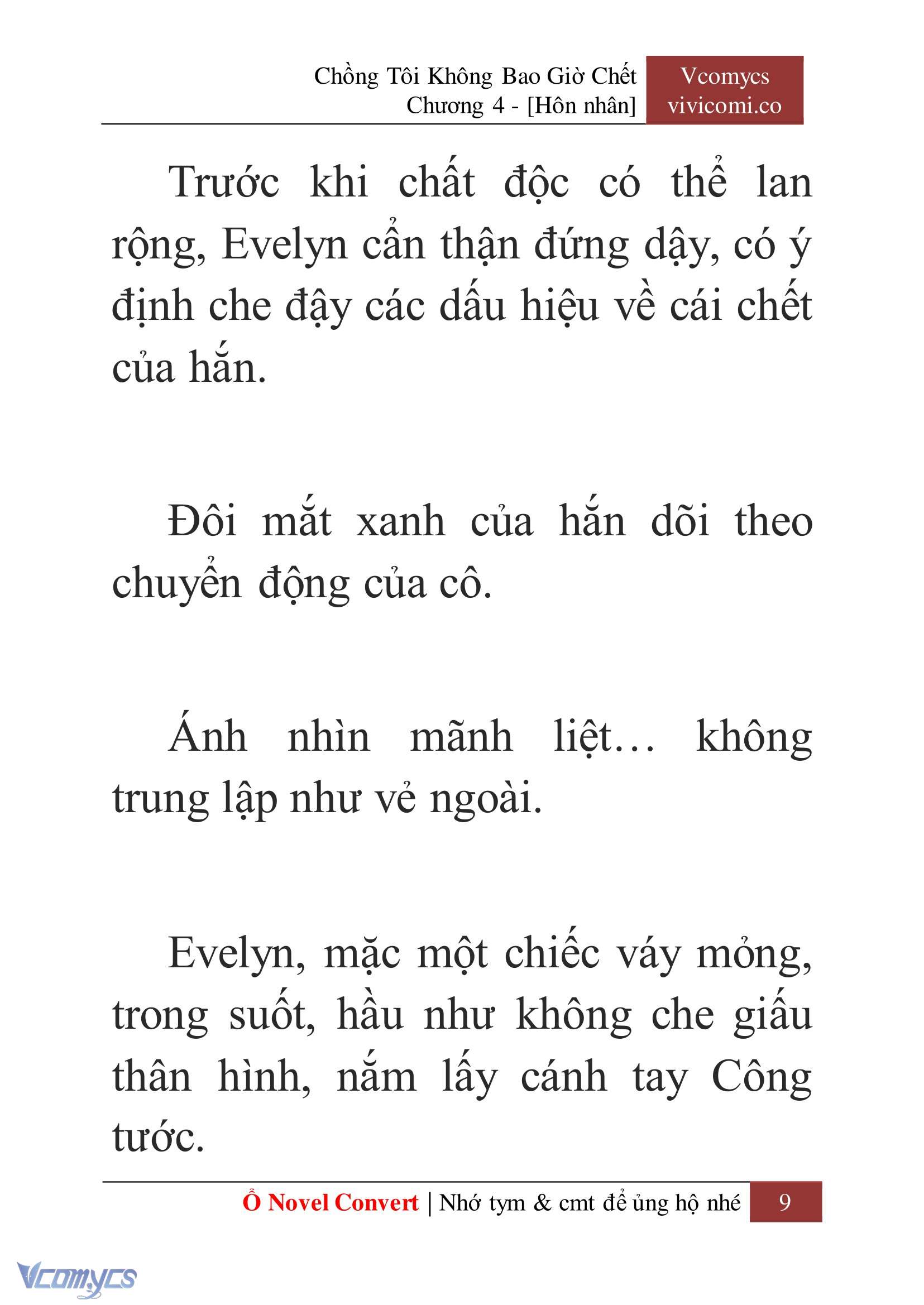 [Novel] Chồng Tôi Không Bao Giờ Chết Chap 4 - Trang 2
