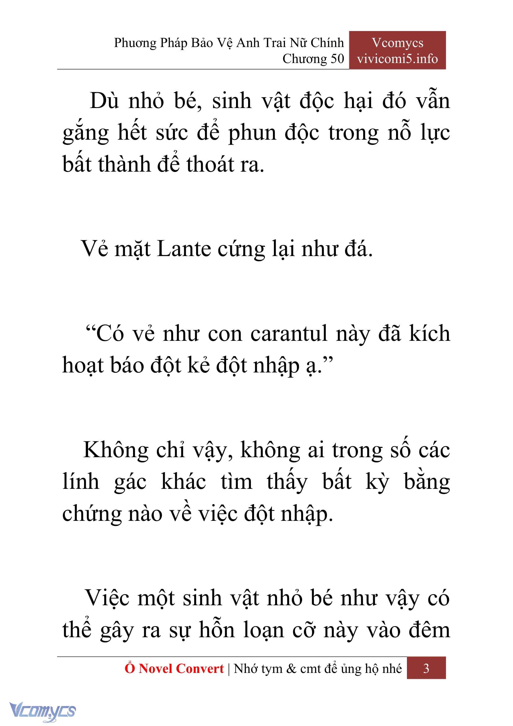 [Novel] Phương Pháp Bảo Vệ Anh Trai Nữ Chính Chap 50 - Trang 2