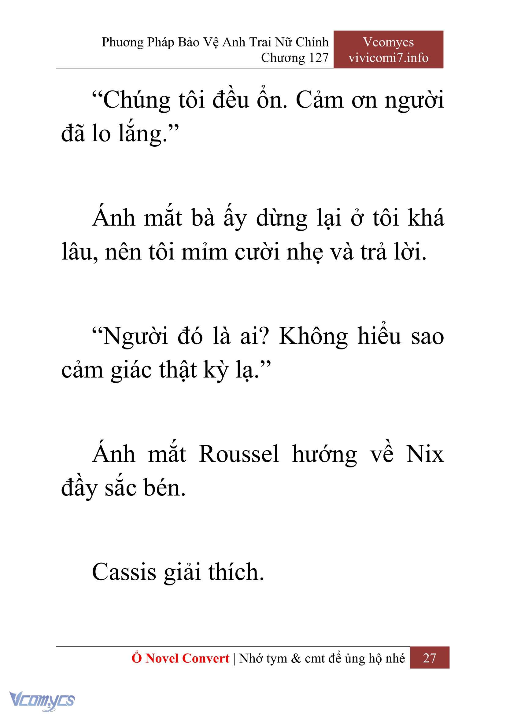 [Novel] Phương Pháp Bảo Vệ Anh Trai Nữ Chính Chap 127 - Trang 2