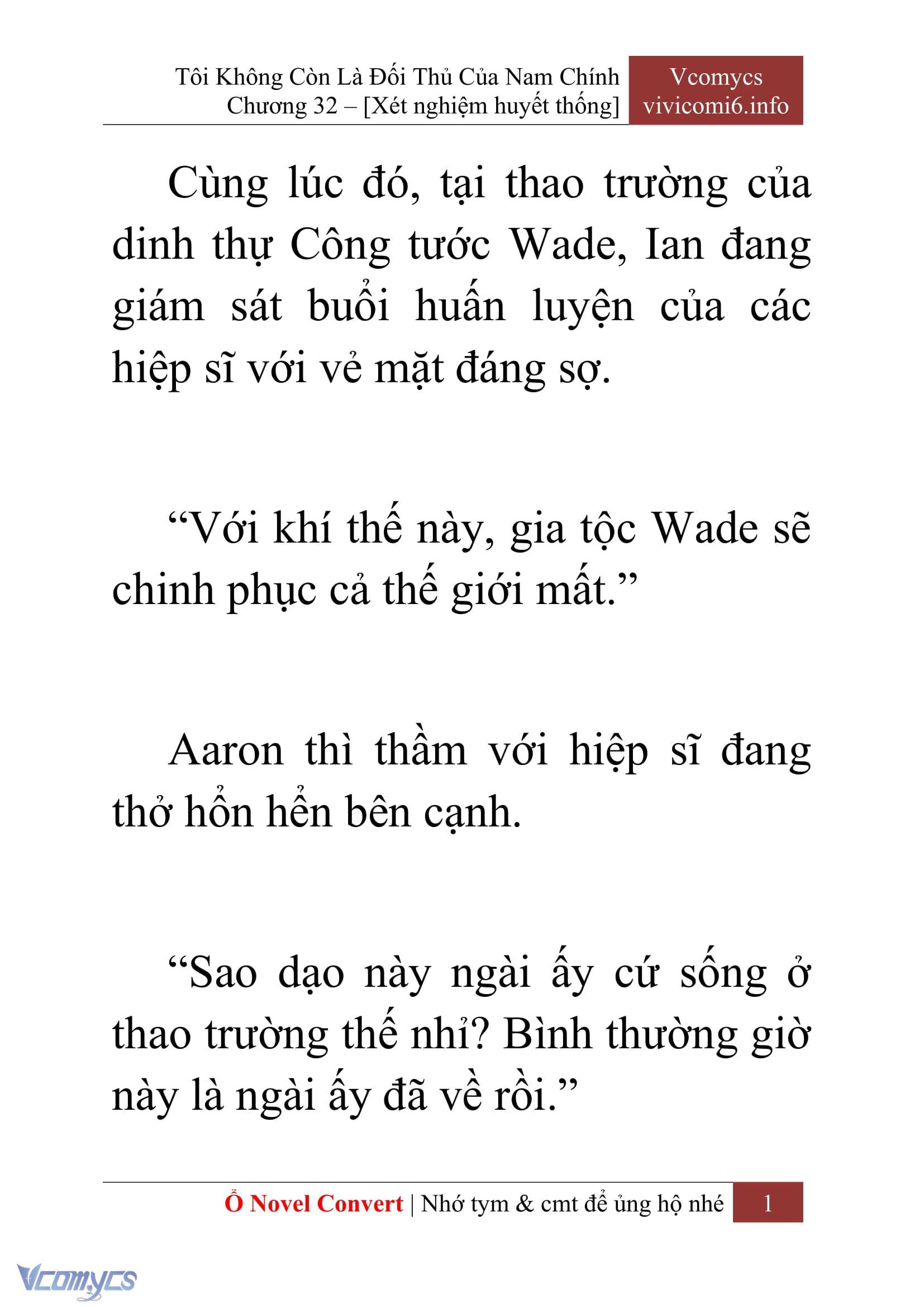 [Novel] Tôi Không Còn Là Đối Thủ Của Nam Chính Chap 32 - Trang 2