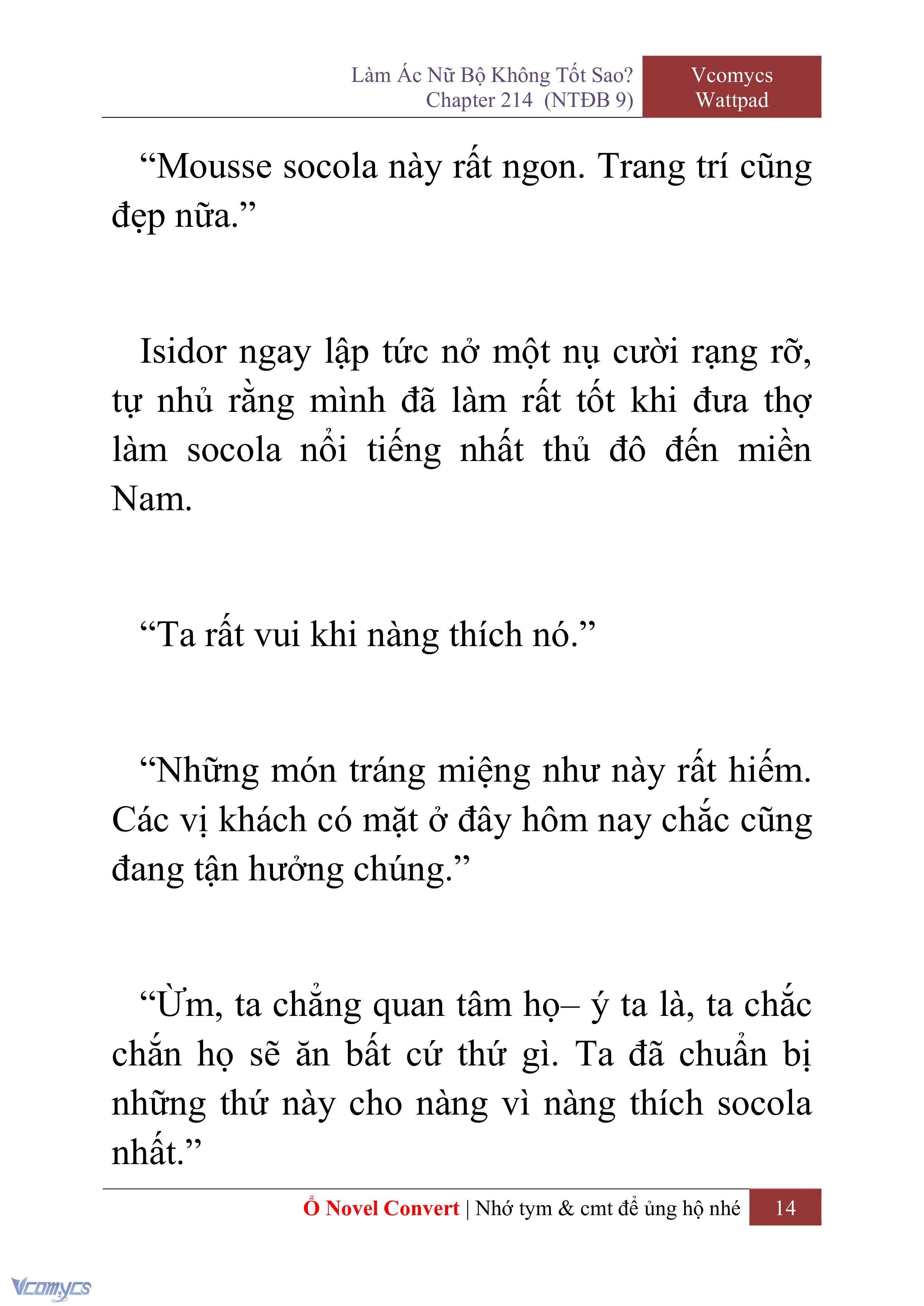 [Novel] Làm Ác Nữ Bộ Không Tốt Sao? Chap 214 - Trang 2