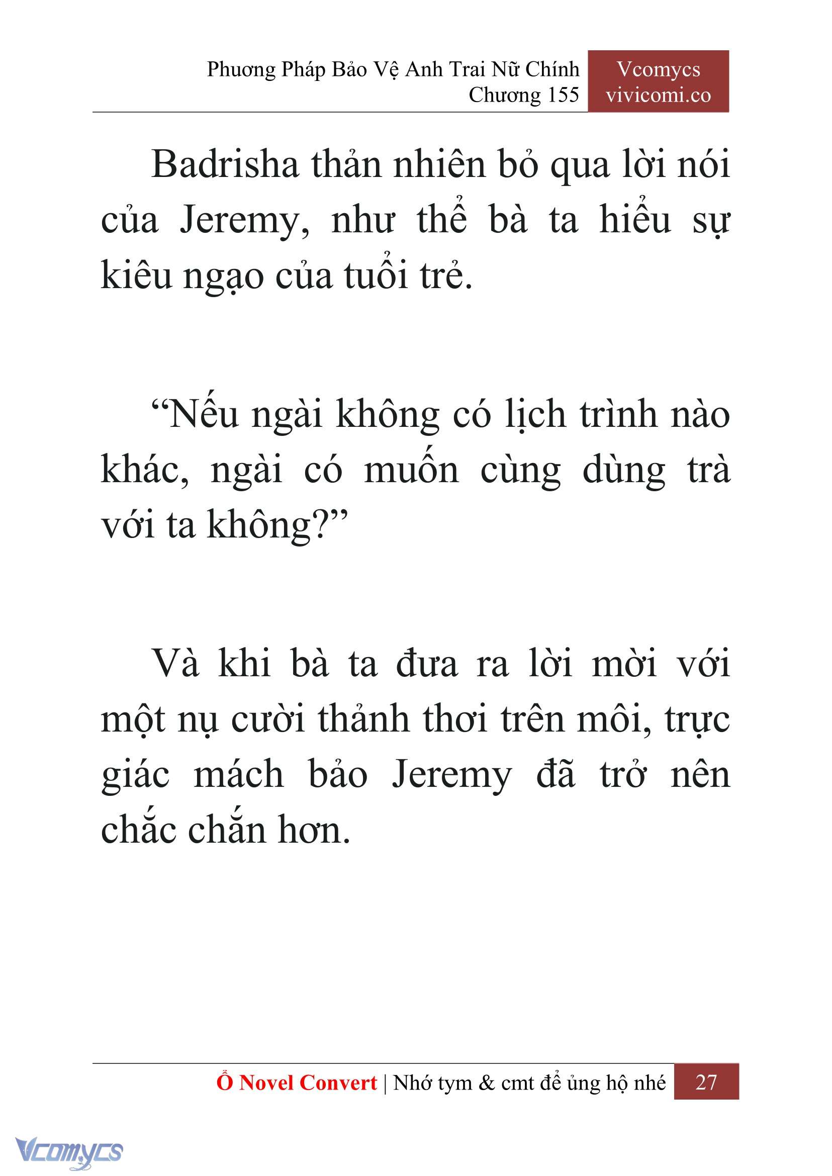 [Novel] Phương Pháp Bảo Vệ Anh Trai Nữ Chính Chap 155 - Trang 2