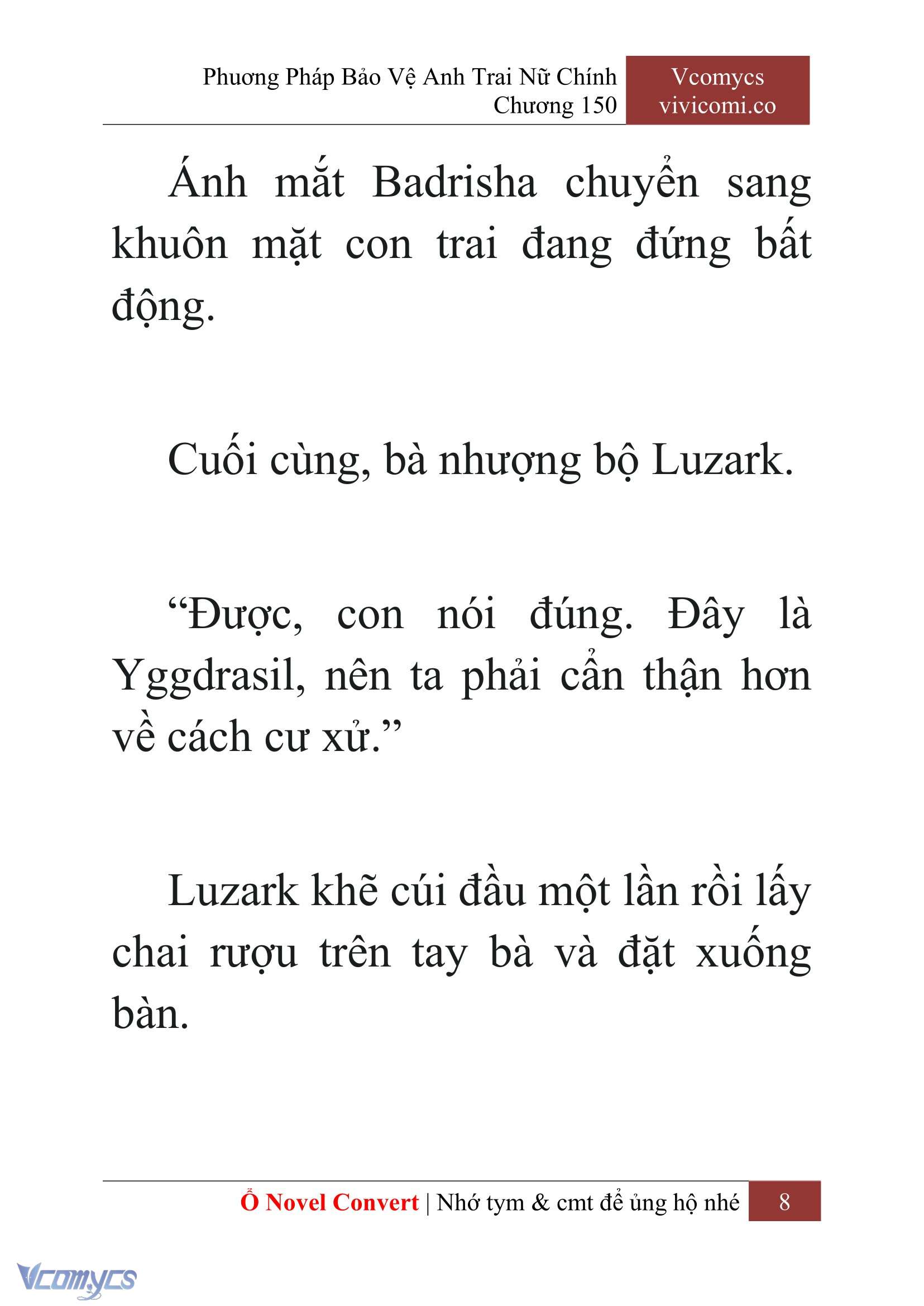 [Novel] Phương Pháp Bảo Vệ Anh Trai Nữ Chính Chap 150 - Next 