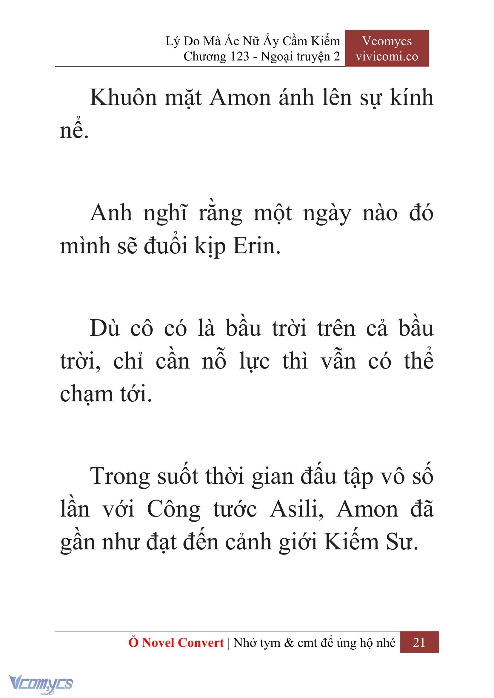 [Novel] Lý Do Mà Ác Nữ Ấy Cầm Kiếm Chap 123 - Trang 2