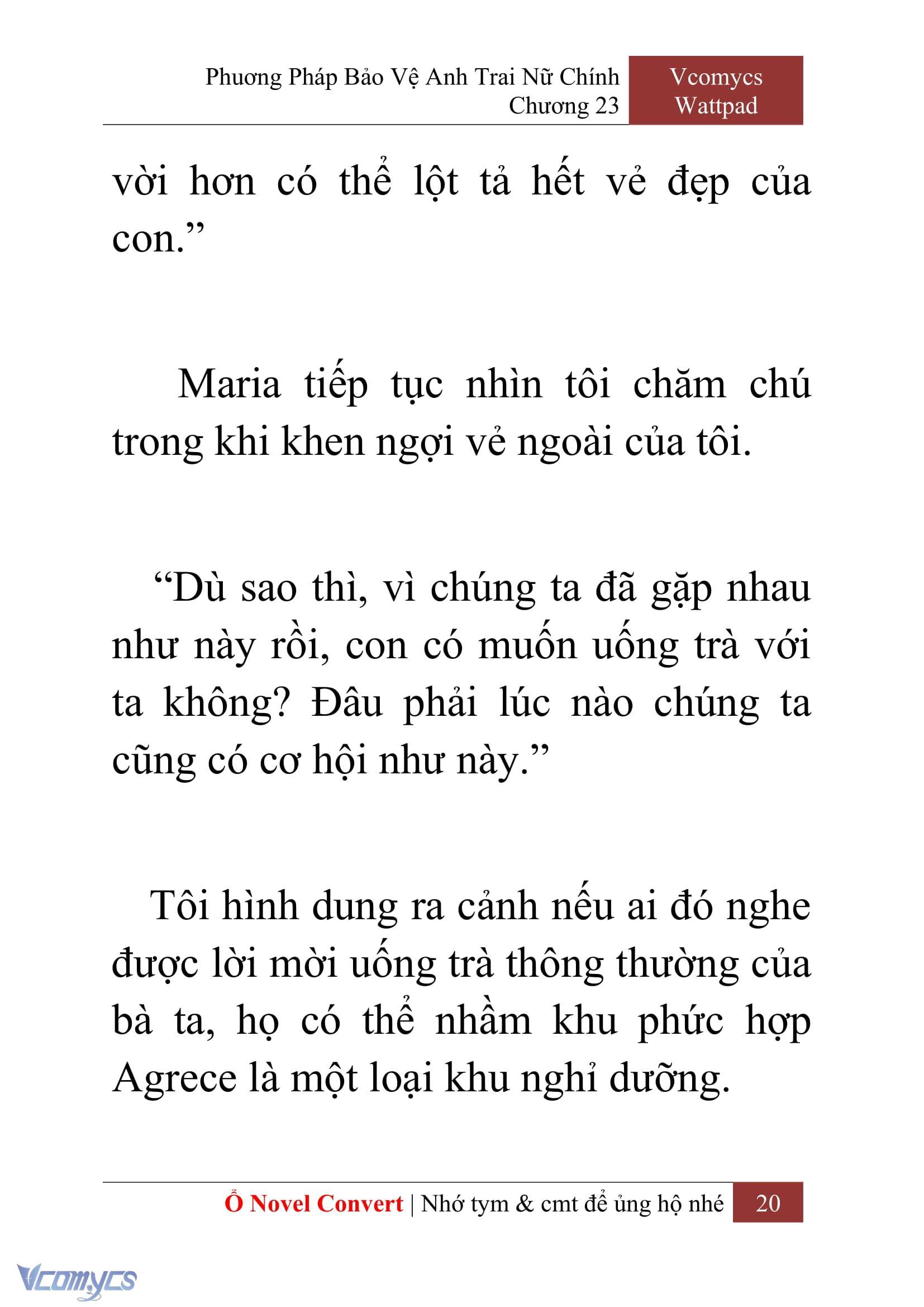 [Novel] Phương Pháp Bảo Vệ Anh Trai Nữ Chính Chap 23 - Trang 2