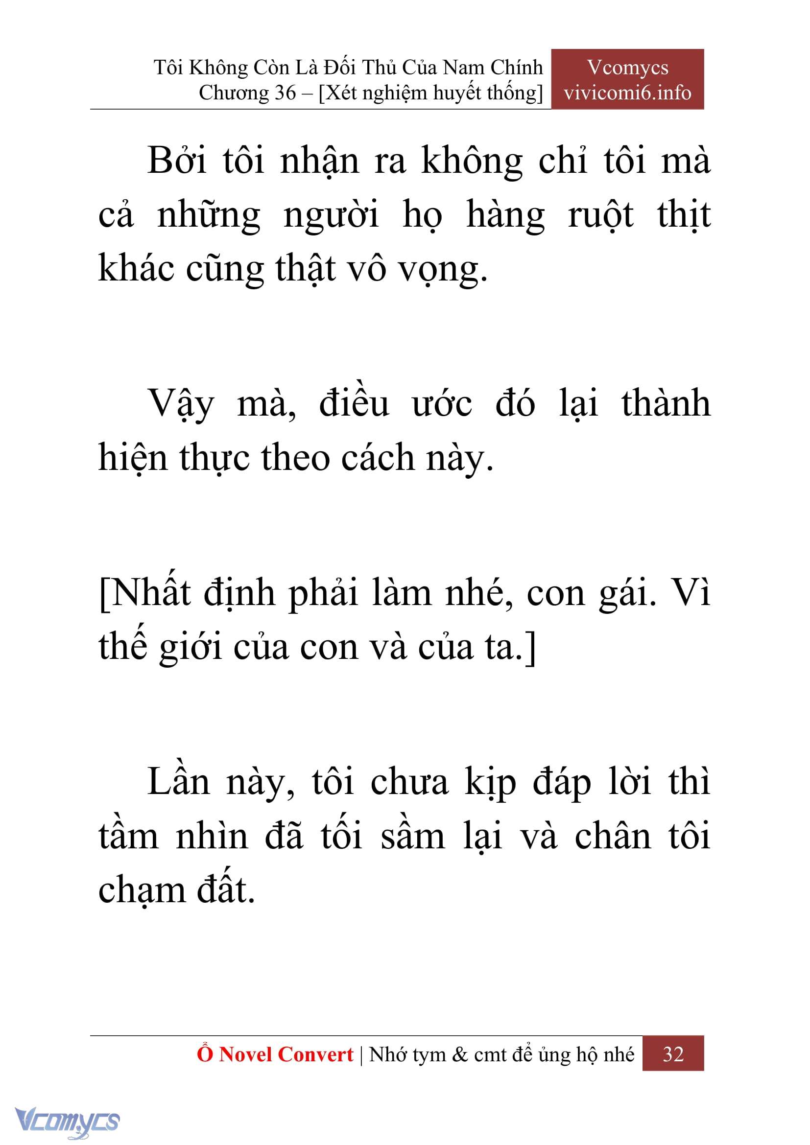[Novel] Tôi Không Còn Là Đối Thủ Của Nam Chính Chap 36 - Trang 2