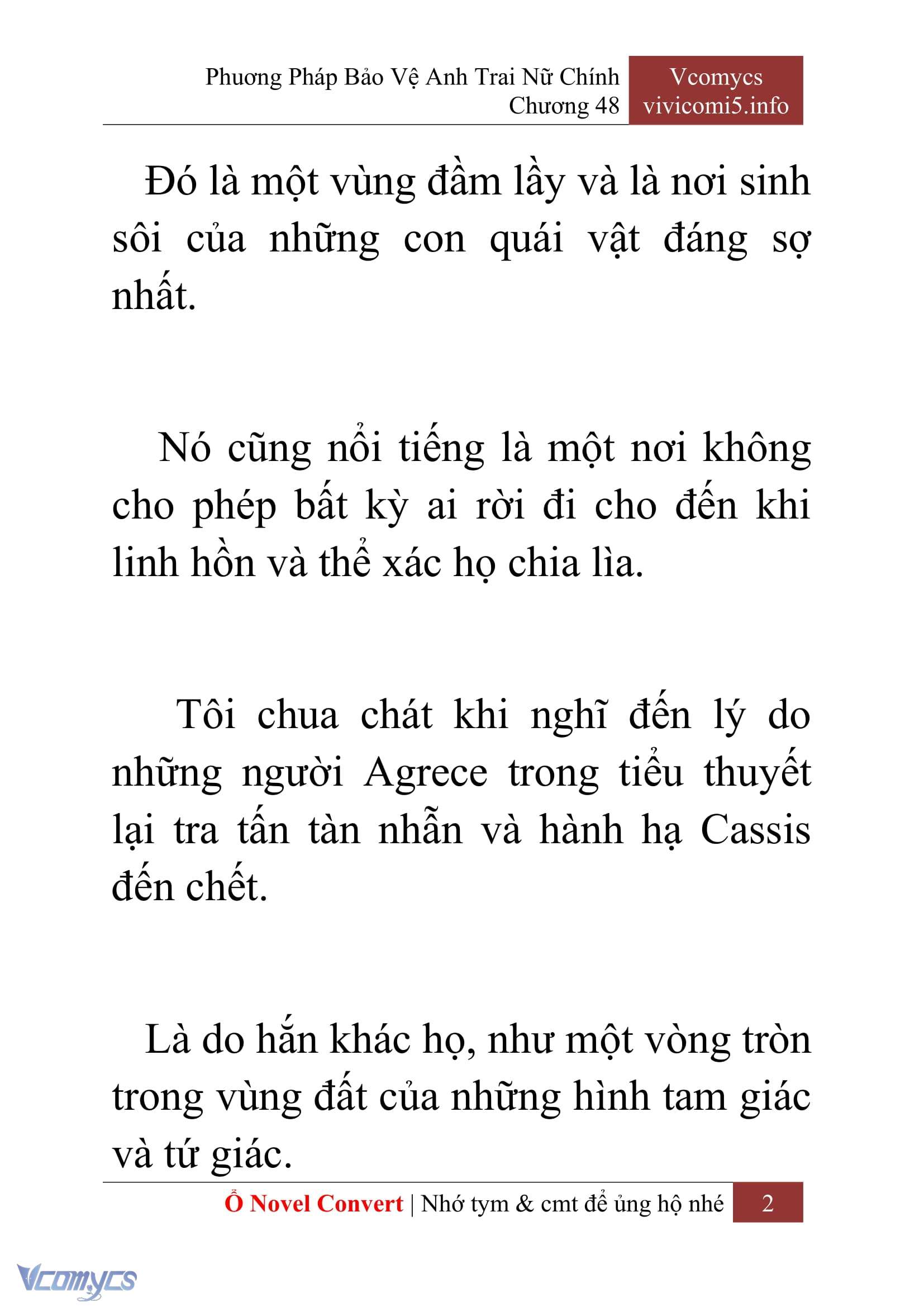 [Novel] Phương Pháp Bảo Vệ Anh Trai Nữ Chính Chap 48 - Trang 2