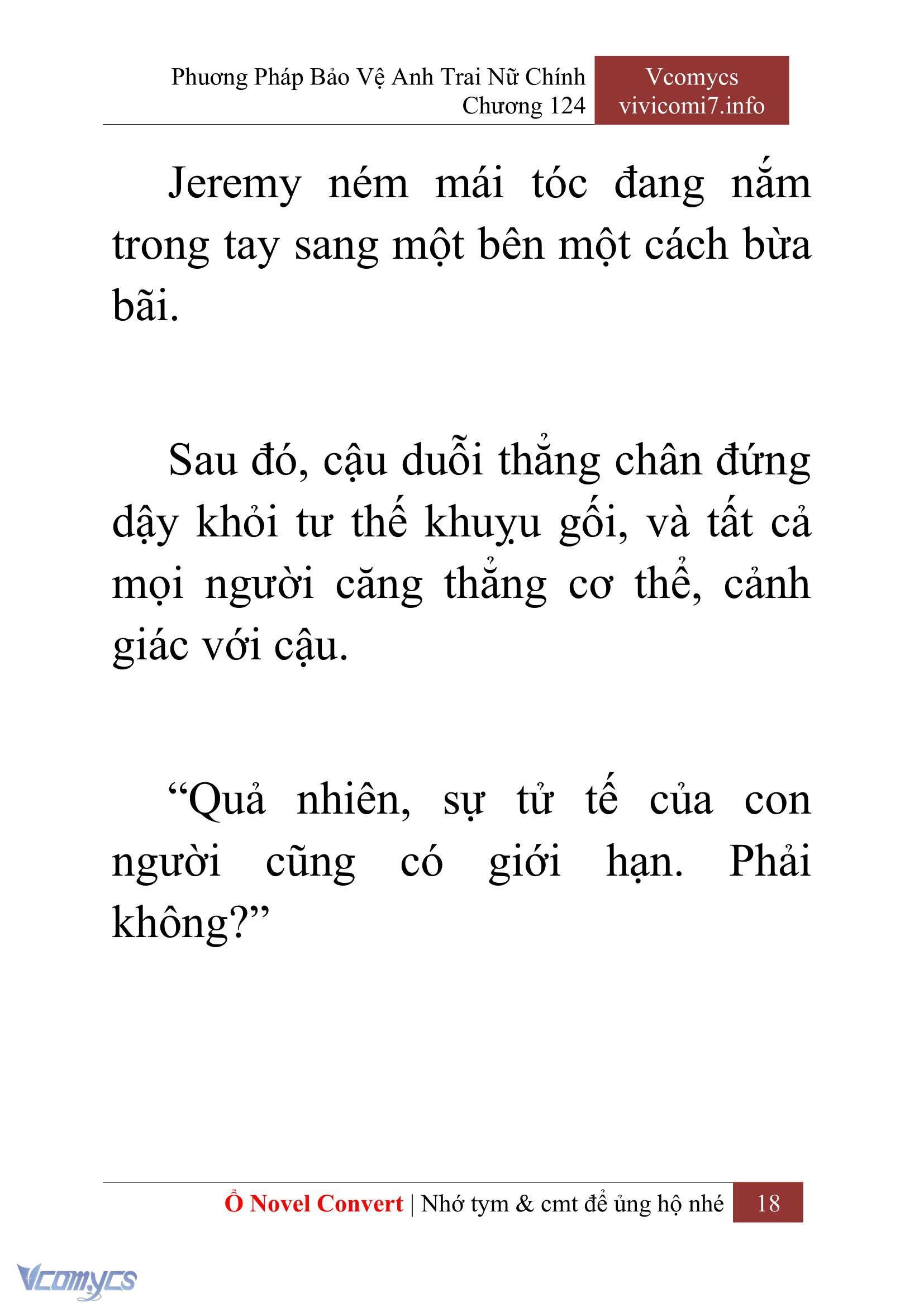 [Novel] Phương Pháp Bảo Vệ Anh Trai Nữ Chính Chap 124 - Trang 2