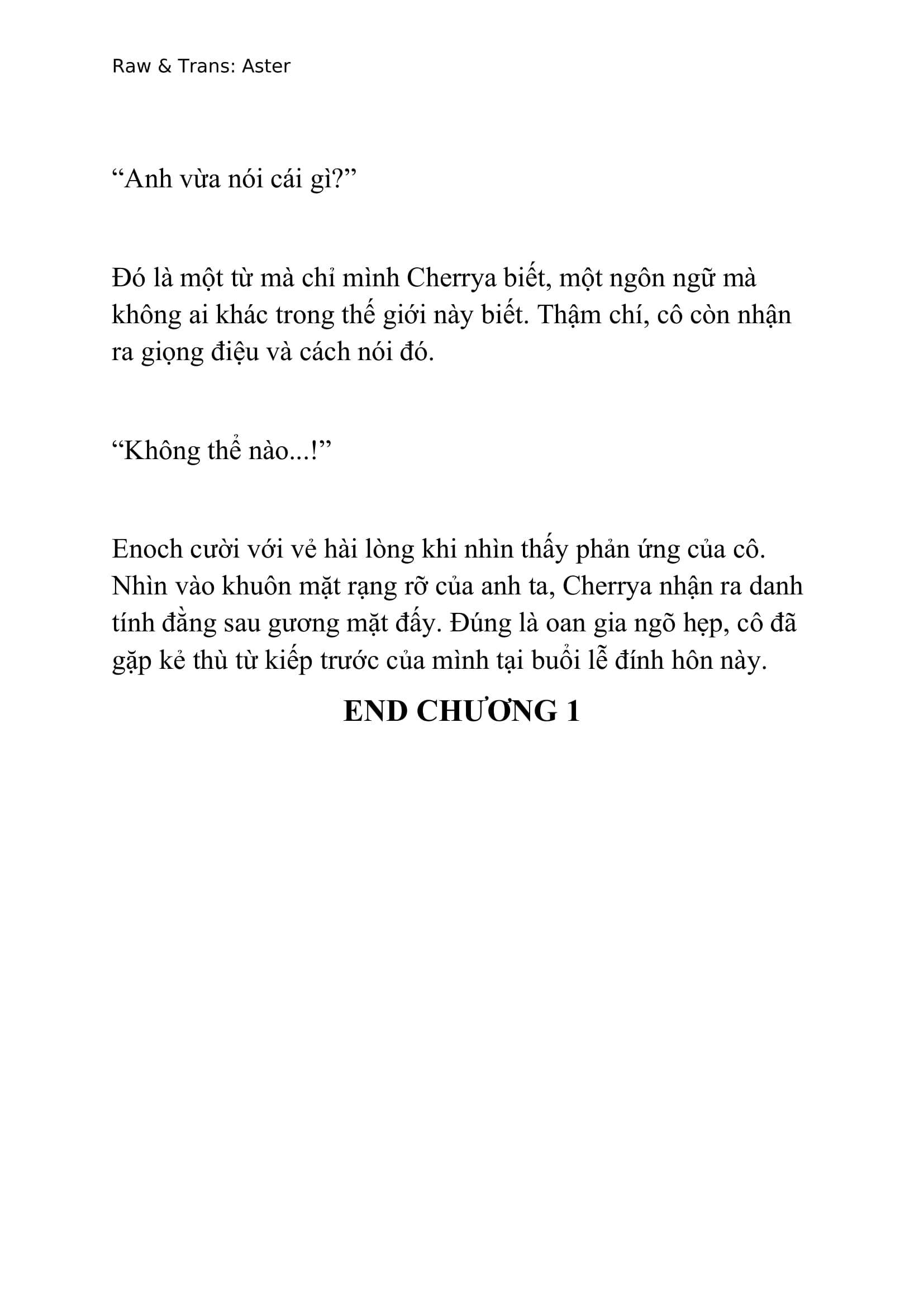 [NOVEL] Gặp Lại Kẻ Thù Ở Lễ Đính Hôn Chap 1 - Trang 2