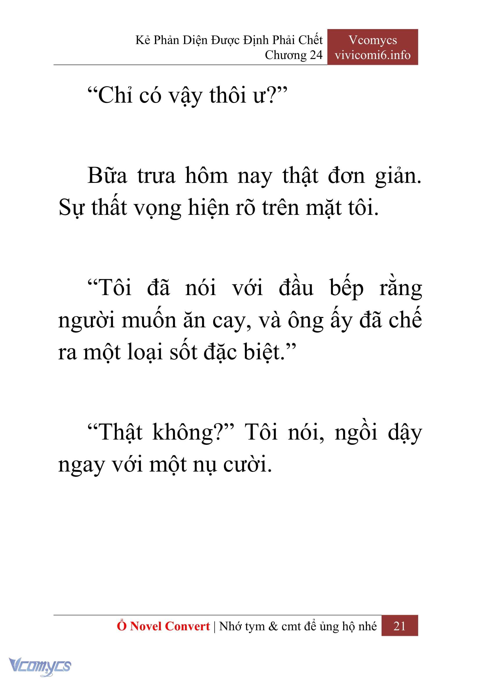 [Novel] Kẻ Phản Diện Được Định Phải Chết Chap 24 - Trang 2