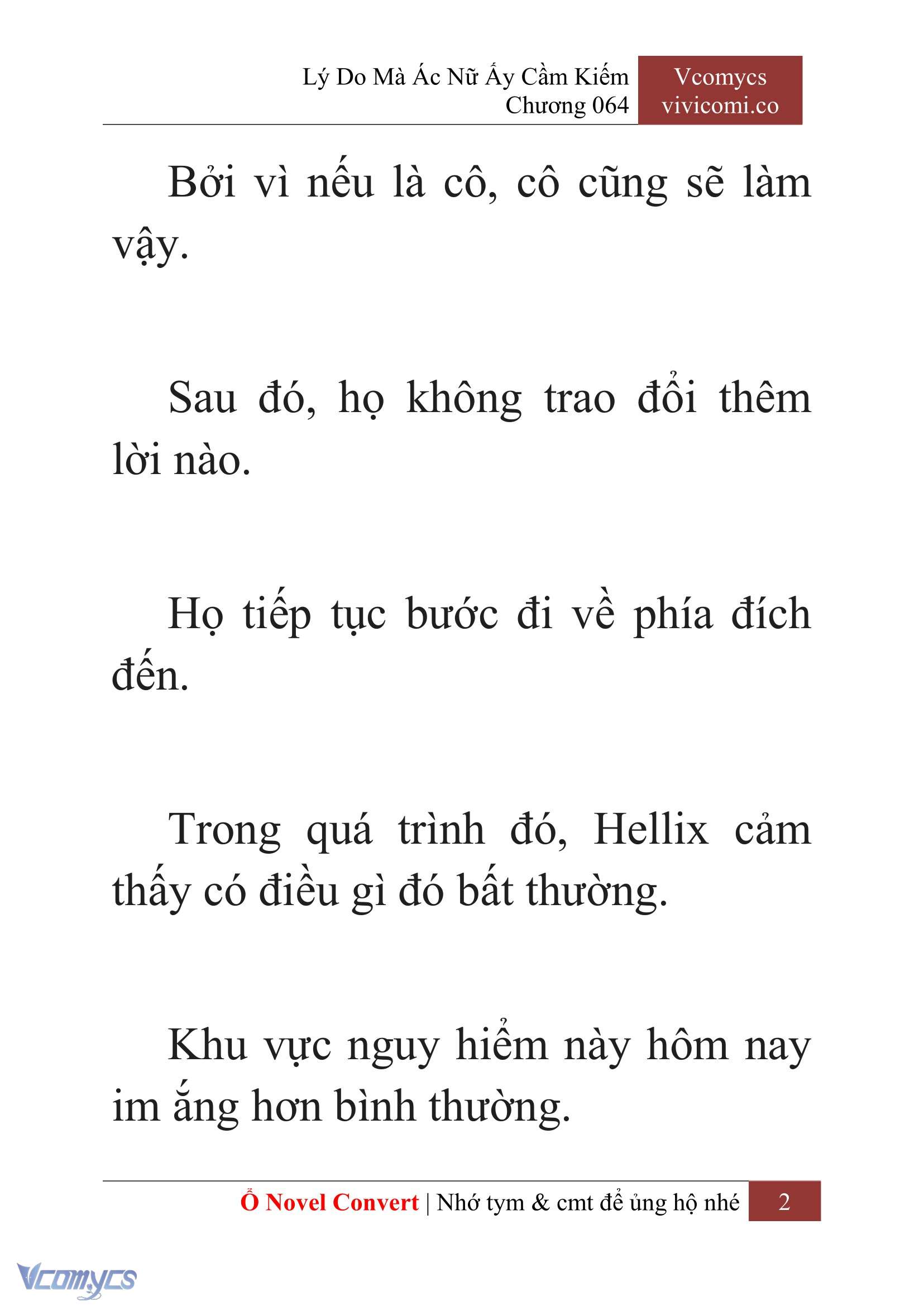 [Novel] Lý Do Mà Ác Nữ Ấy Cầm Kiếm Chap 64 - Trang 2