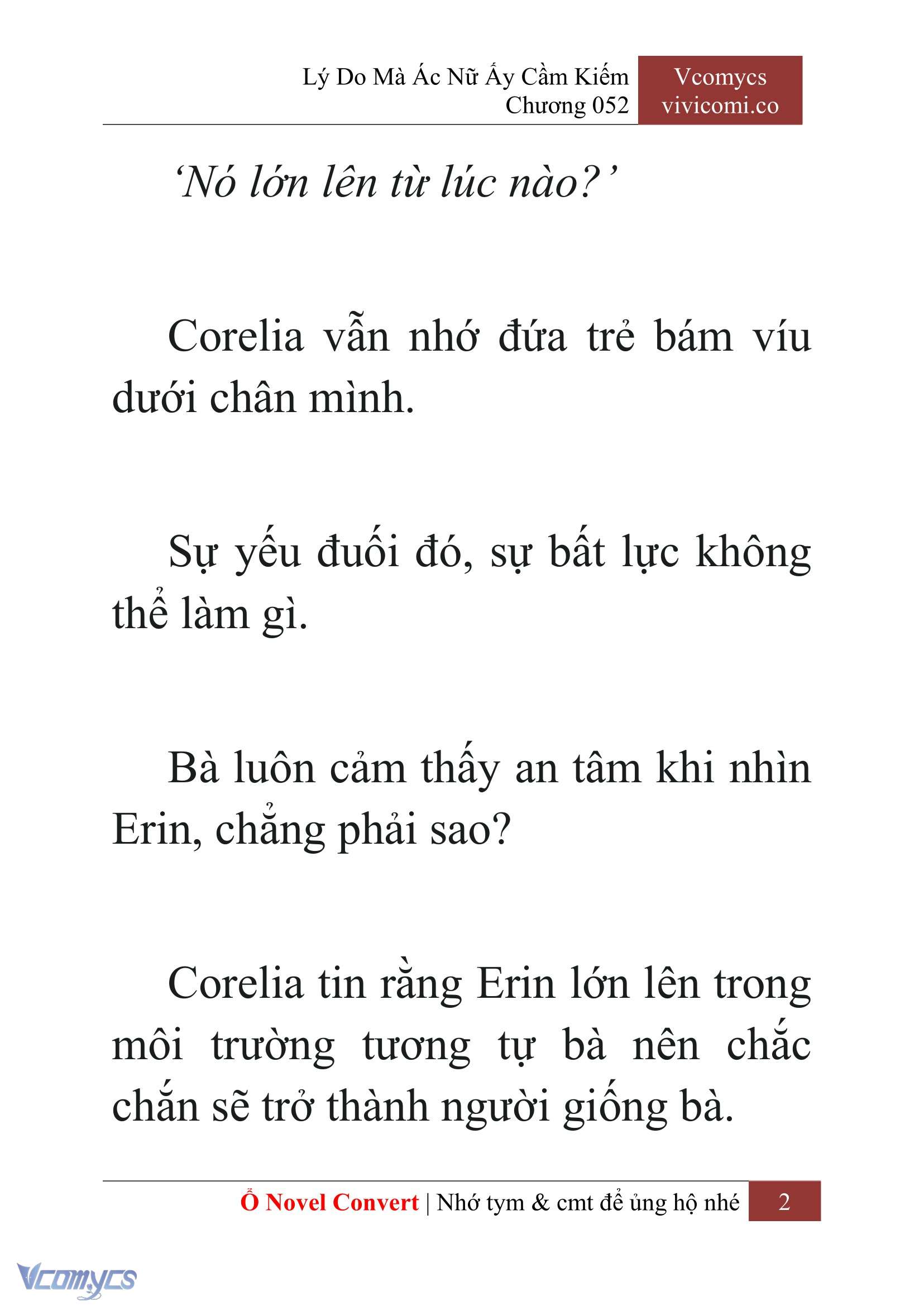 [Novel] Lý Do Mà Ác Nữ Ấy Cầm Kiếm Chap 52 - Trang 2