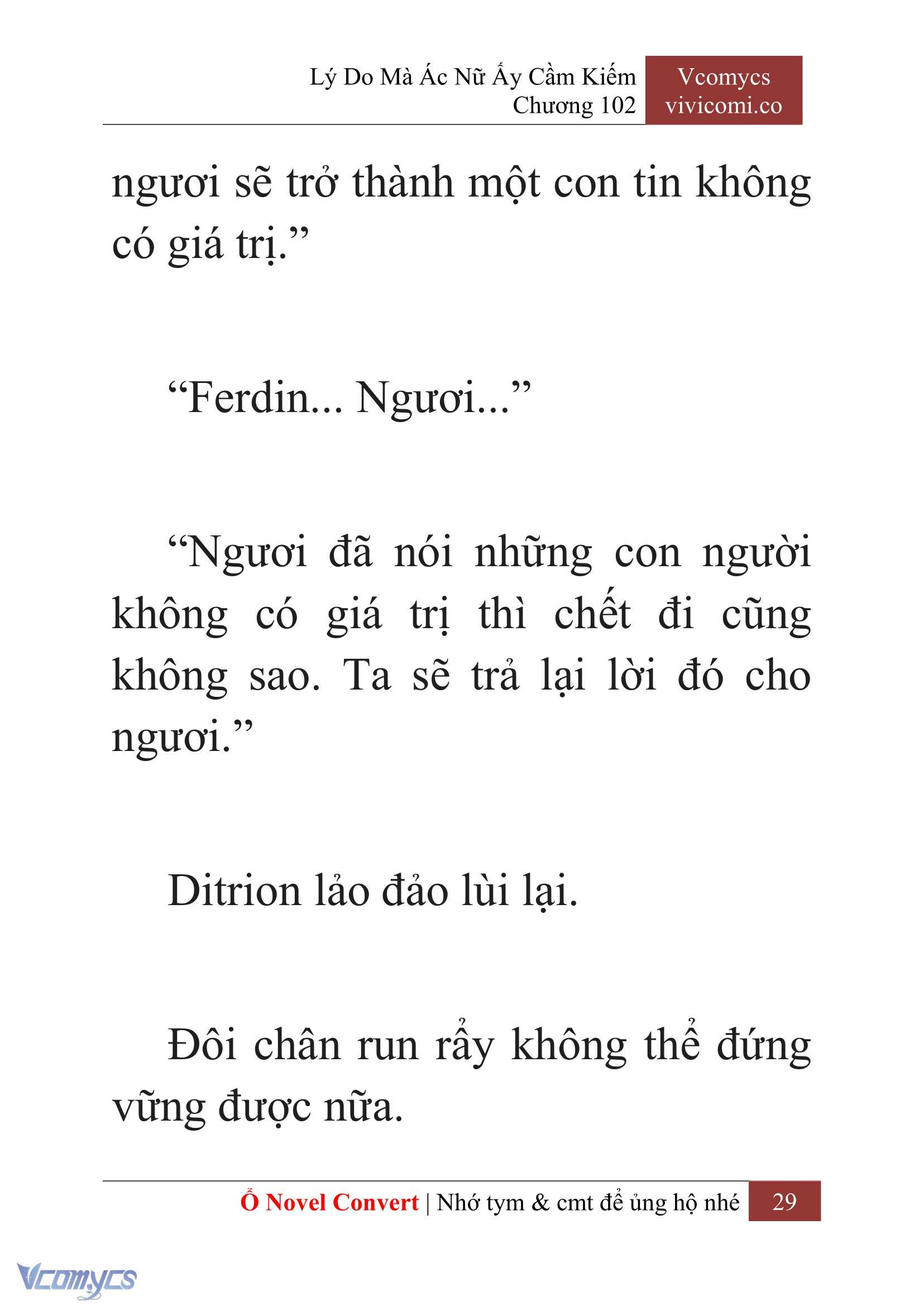 [Novel] Lý Do Mà Ác Nữ Ấy Cầm Kiếm Chap 102 - Next Chap 103