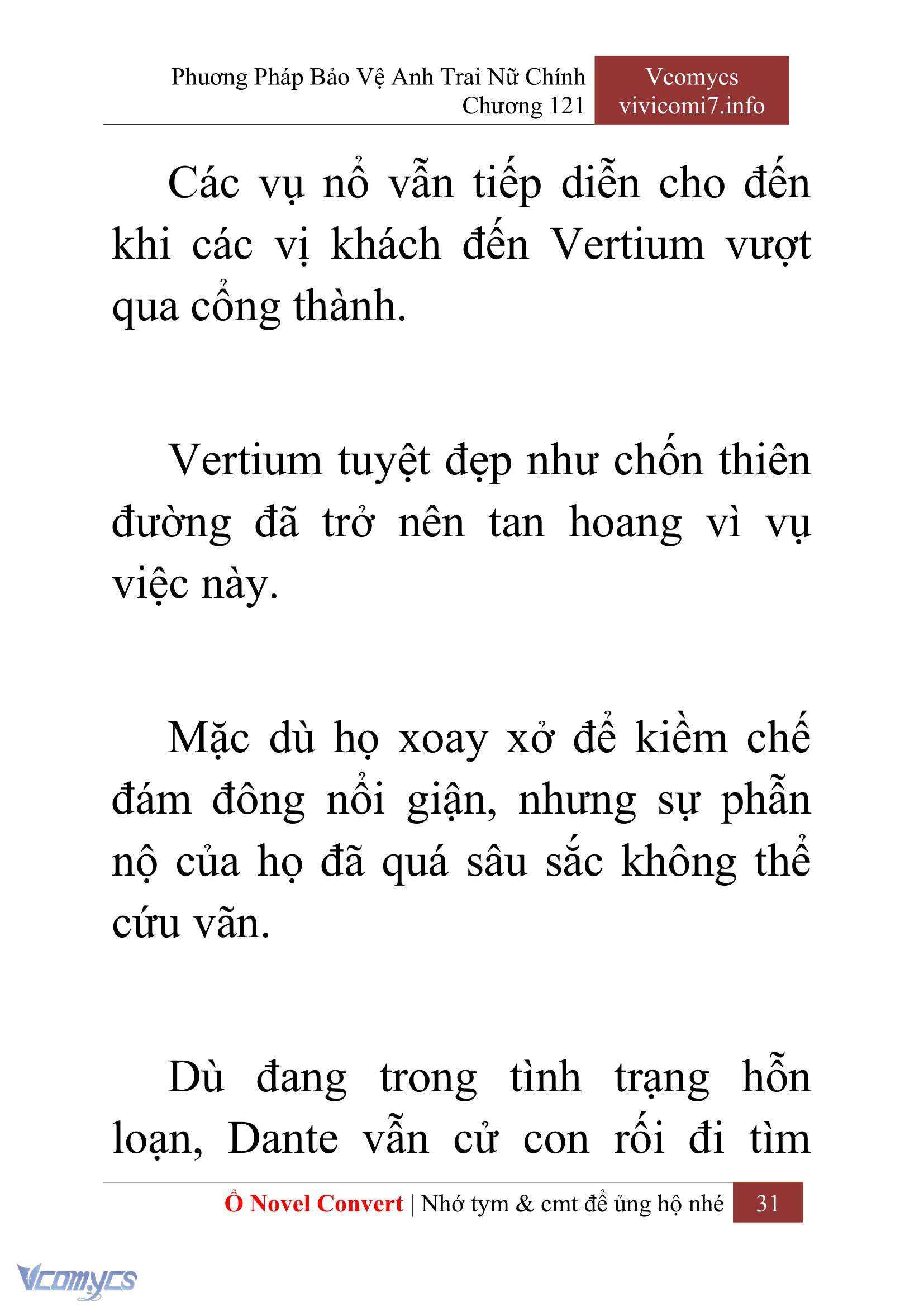 [Novel] Phương Pháp Bảo Vệ Anh Trai Nữ Chính Chap 121 - Trang 2